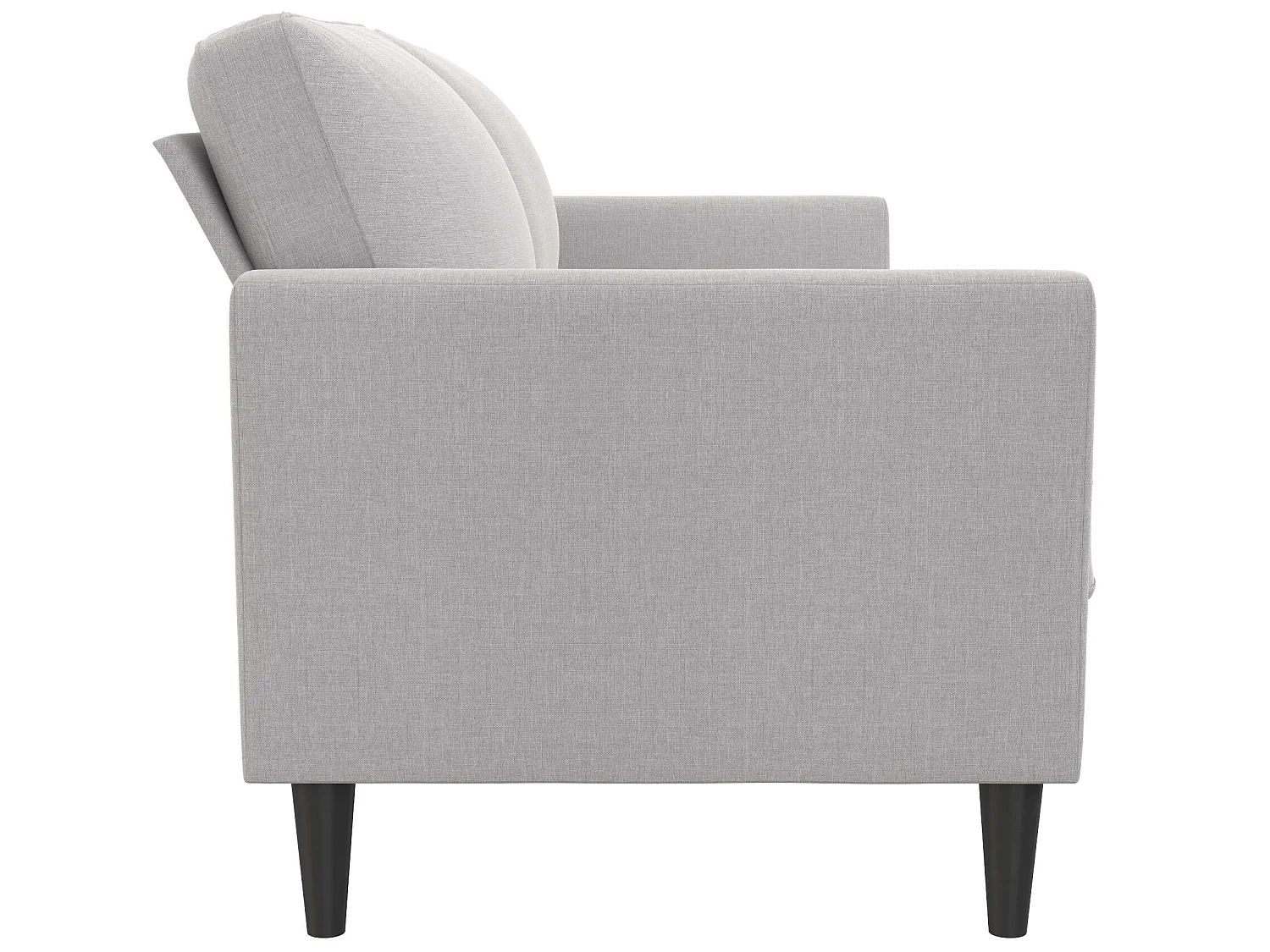 Divano 3 posti in lino grigio chiaro