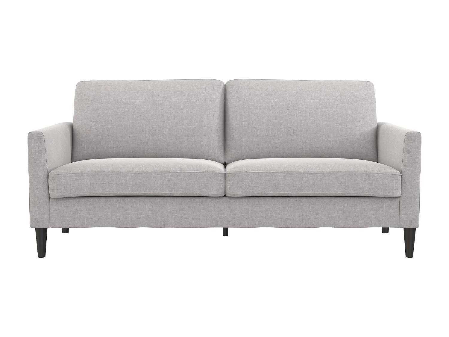 Divano 3 posti in lino grigio chiaro