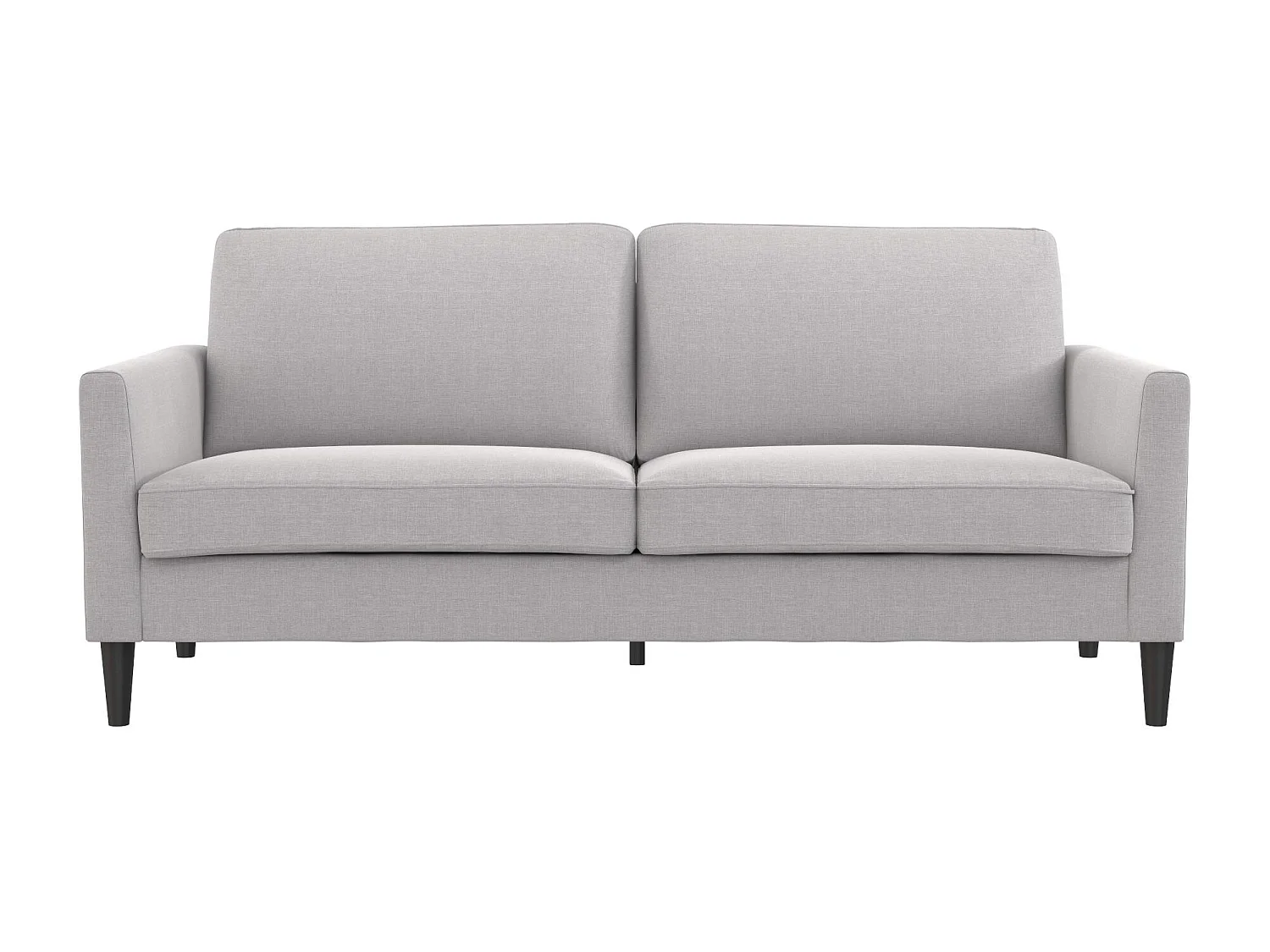 Sofa 3 Sitze in Leinen hellgrau