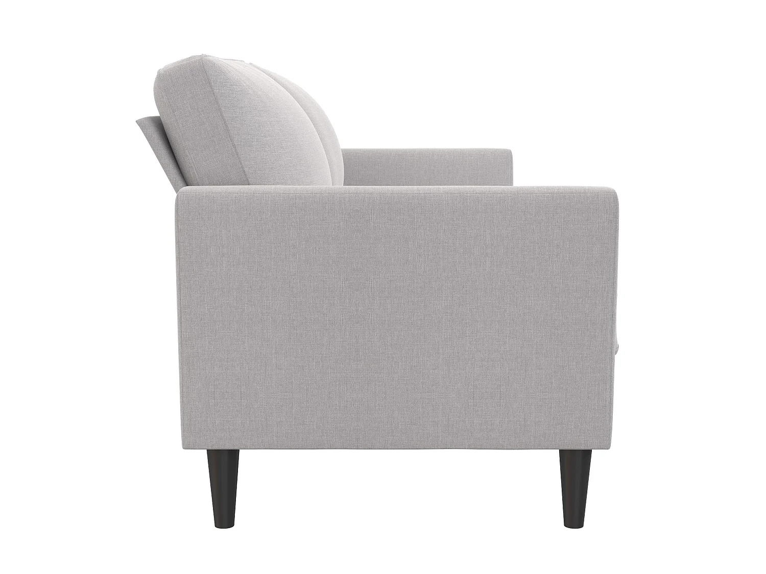 Sofa 3 Sitze in Leinen hellgrau