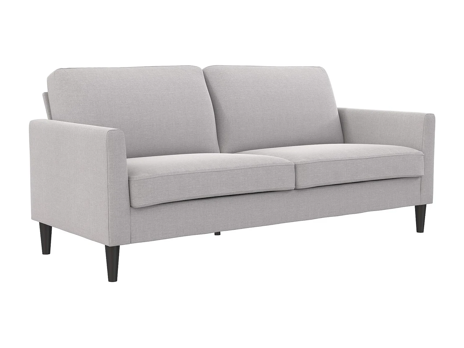 Sofa 3 Sitze in Leinen hellgrau