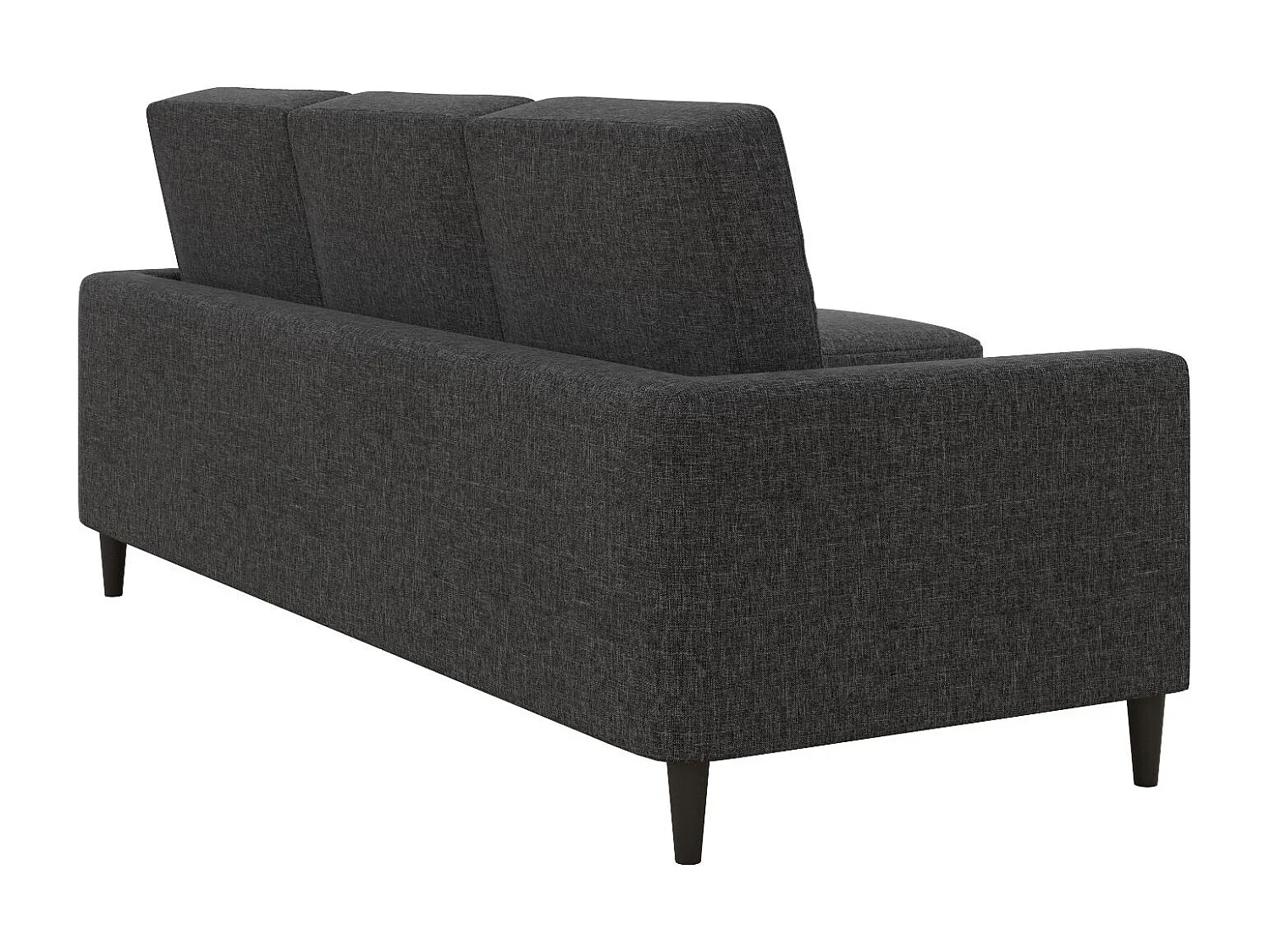 Kaci | Canapé 3 places avec méridienne en tissu gris