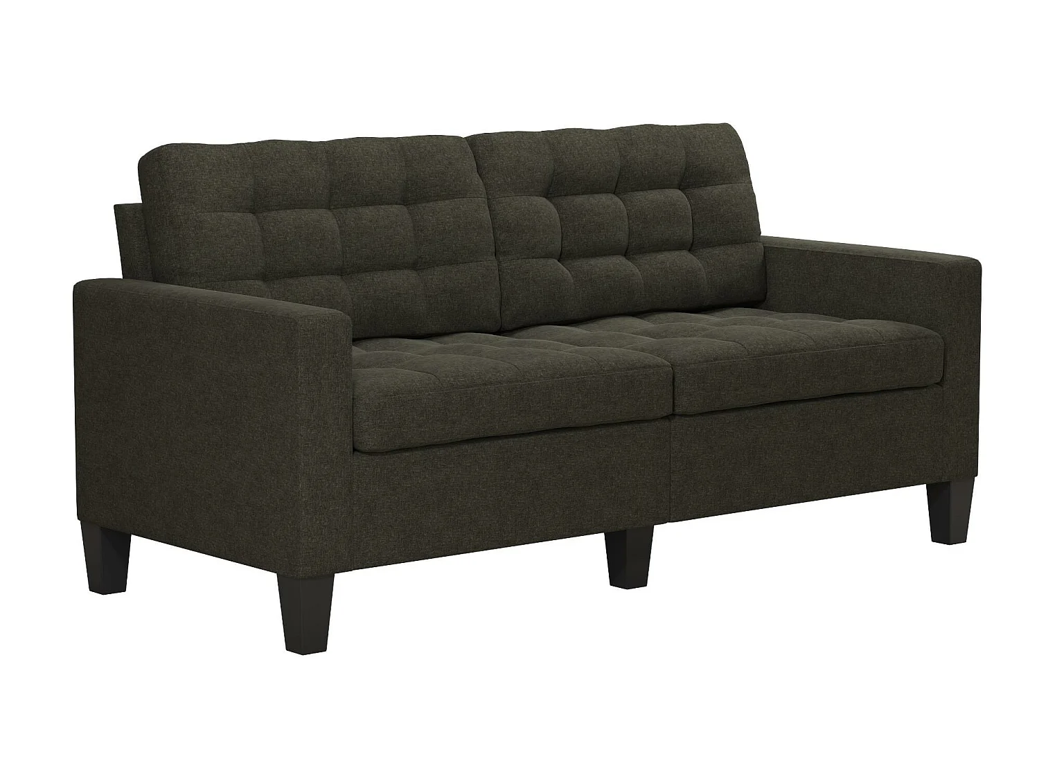 Divano 3 posti in lino grigio