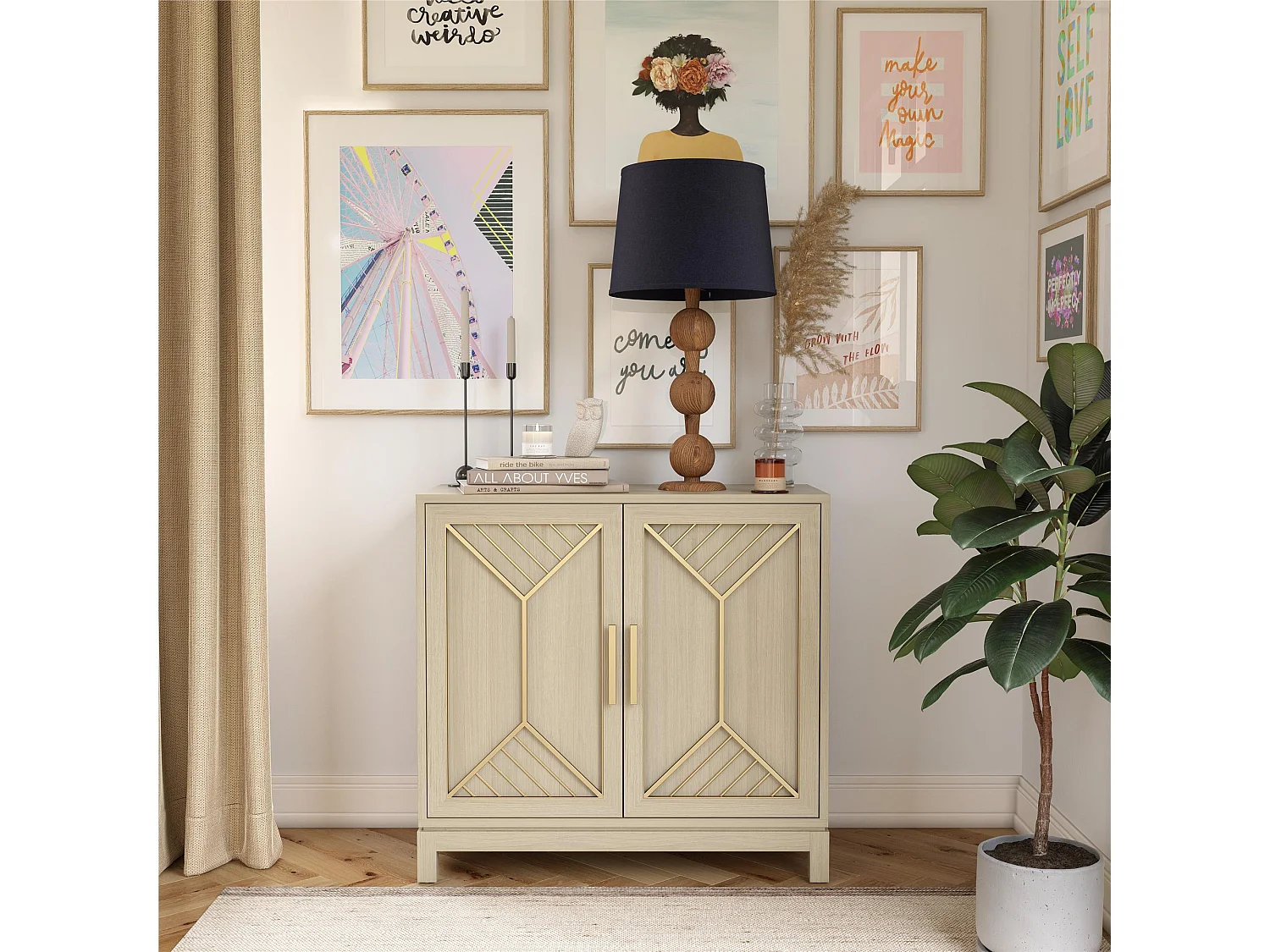 Tess | Armoire 2 portes en MDF chêne