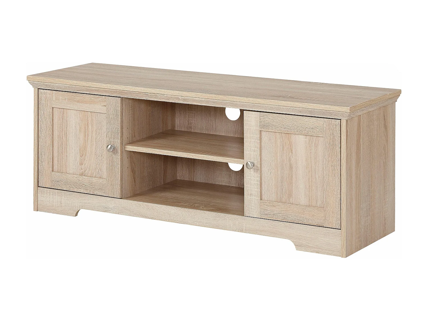 Armário de bar em vidro e painel de partículas laminadas de carvalho preto