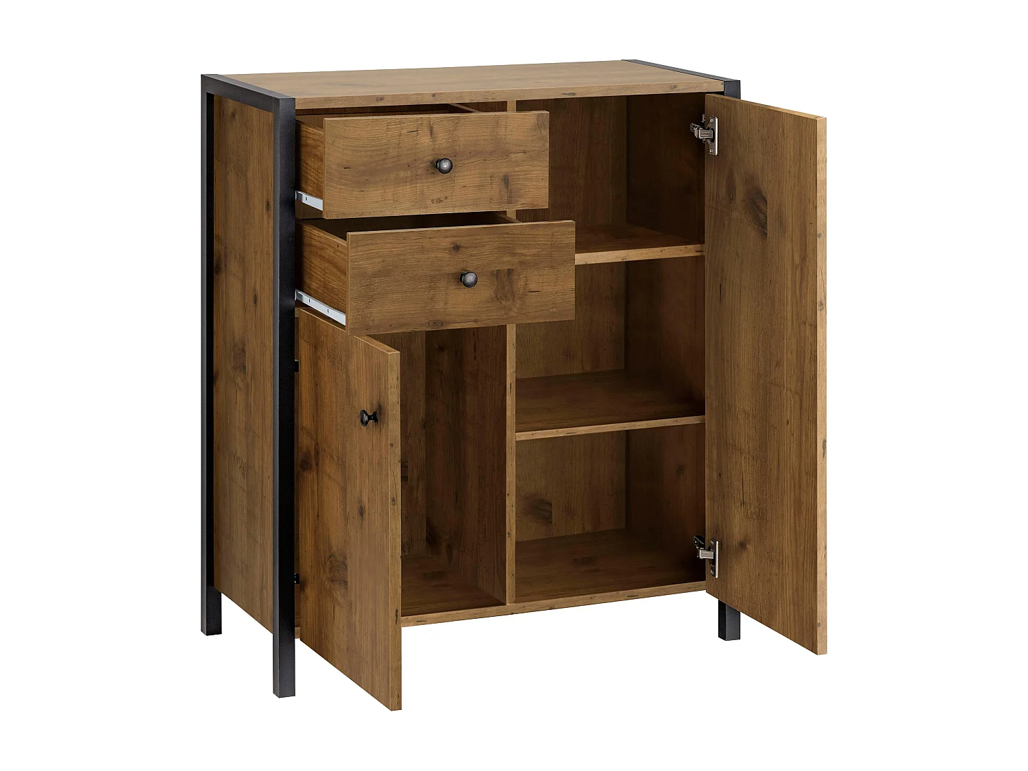 Chris| Armadietto in legno parziale di quercia