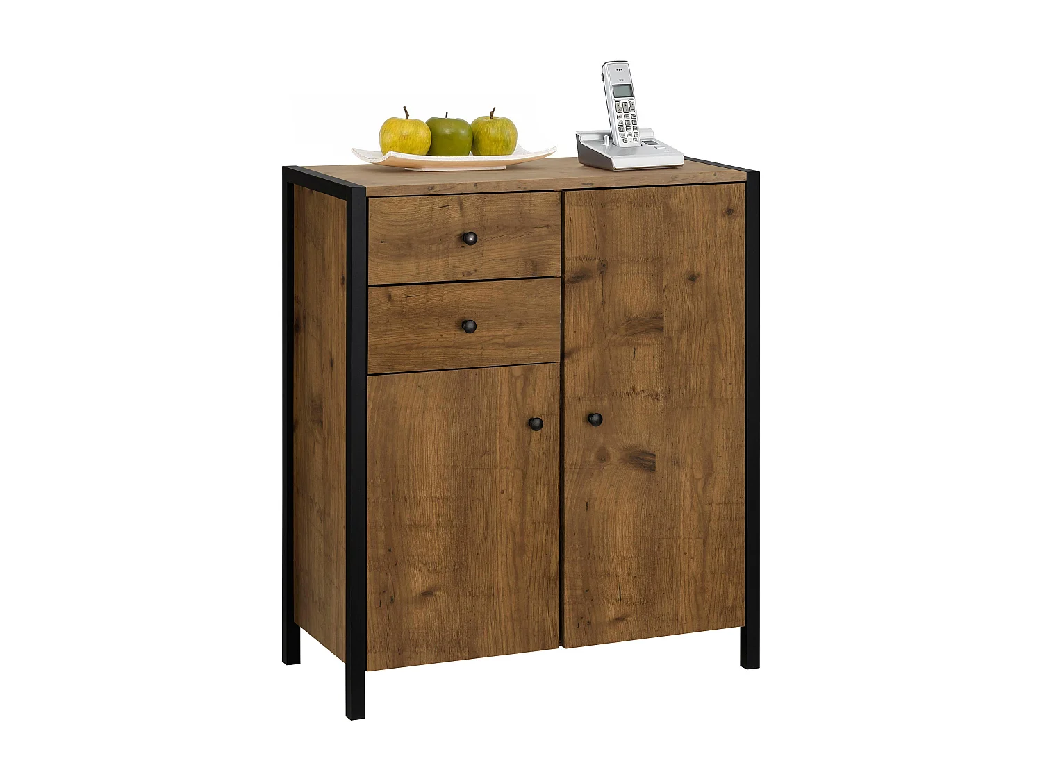 Chris| Armadietto in legno parziale di quercia