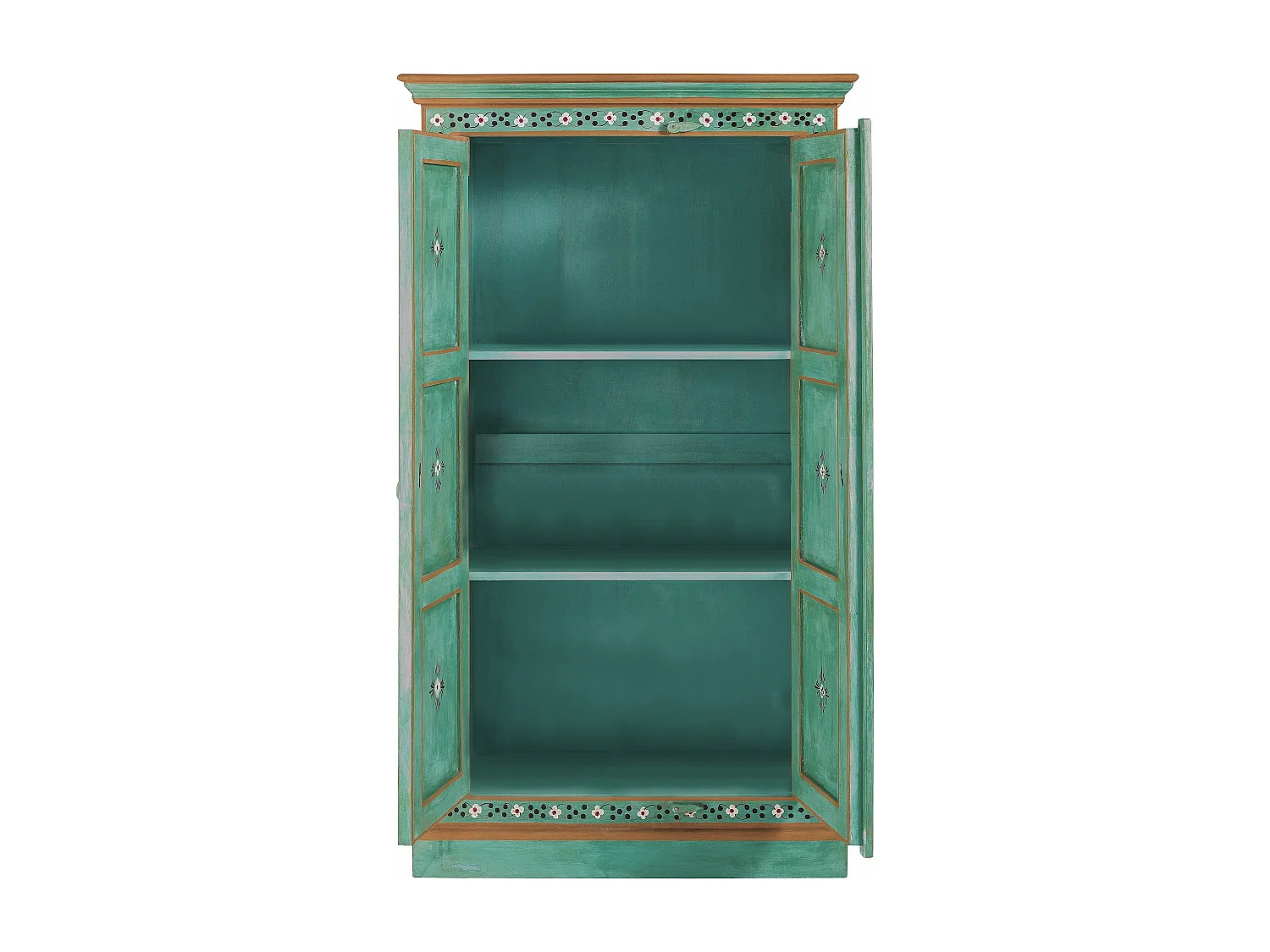 Prem | Armoire 2 portes en bois de manguier vert