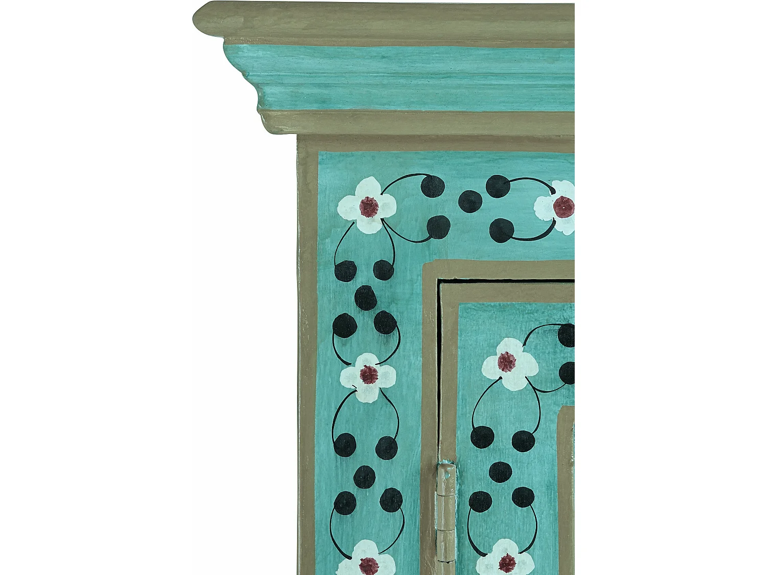 Prem | Armoire 2 portes en bois de manguier vert