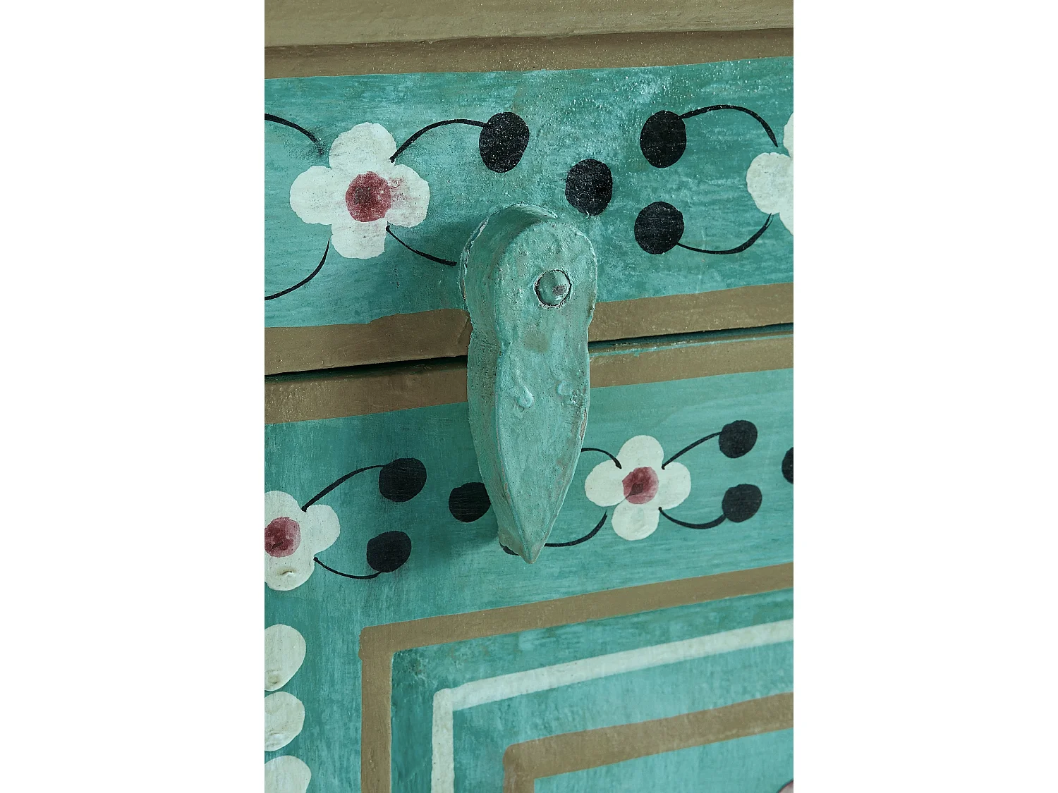 Prem | Armoire 2 portes en bois de manguier vert