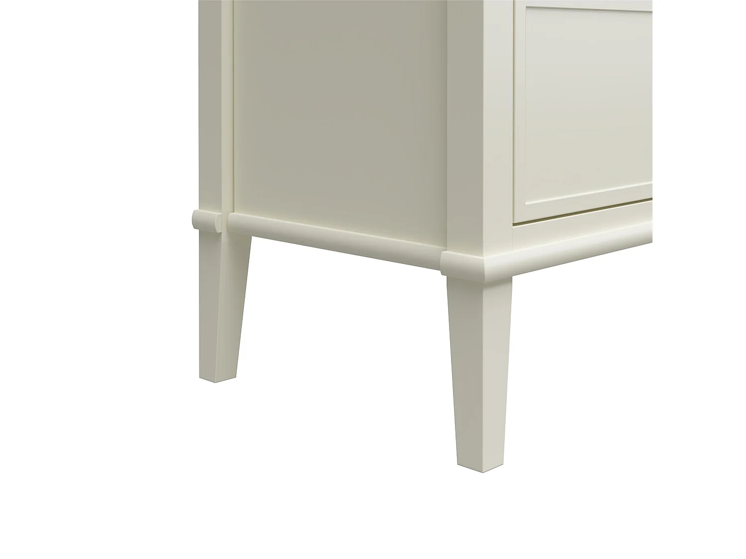 Franklin | Commode à 6 tiroirs en MDF blanc