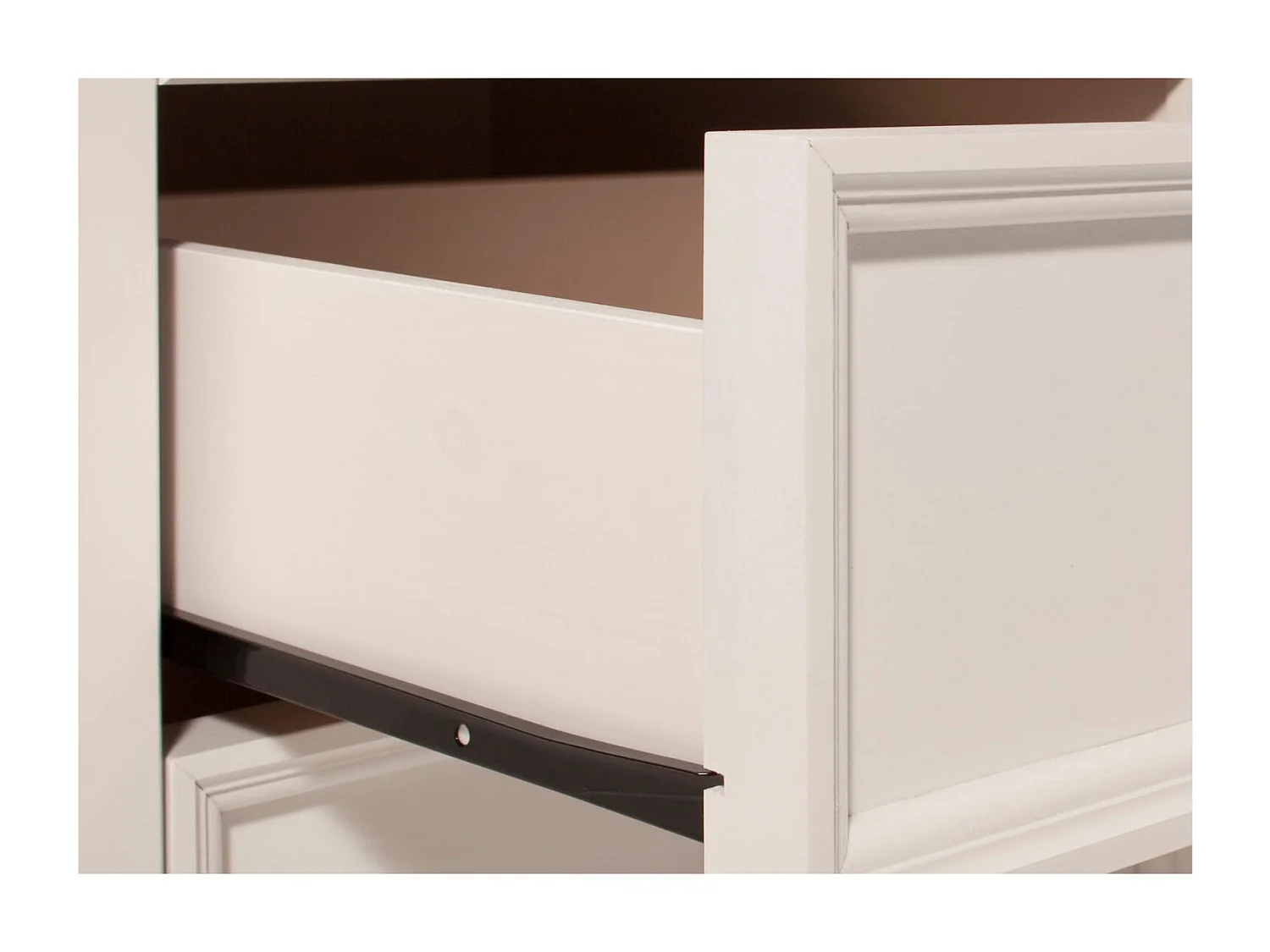 Mexico| Mobiletto con 2 cassetti e 2 vani a giorno in pino bianco