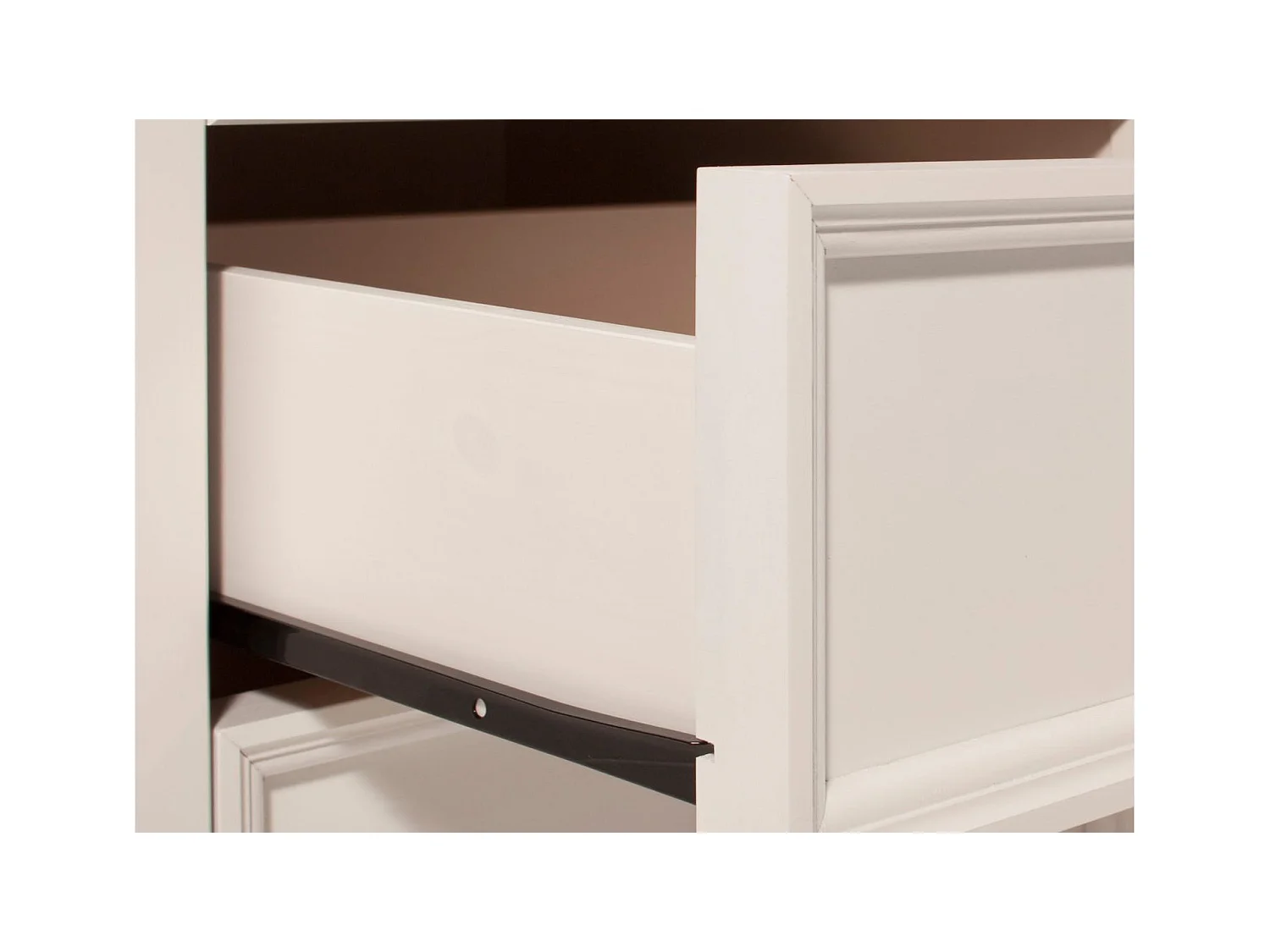 Mexico | Lowboard avec 2 tiroirs et 2 compartiments ouverts en pin blanc