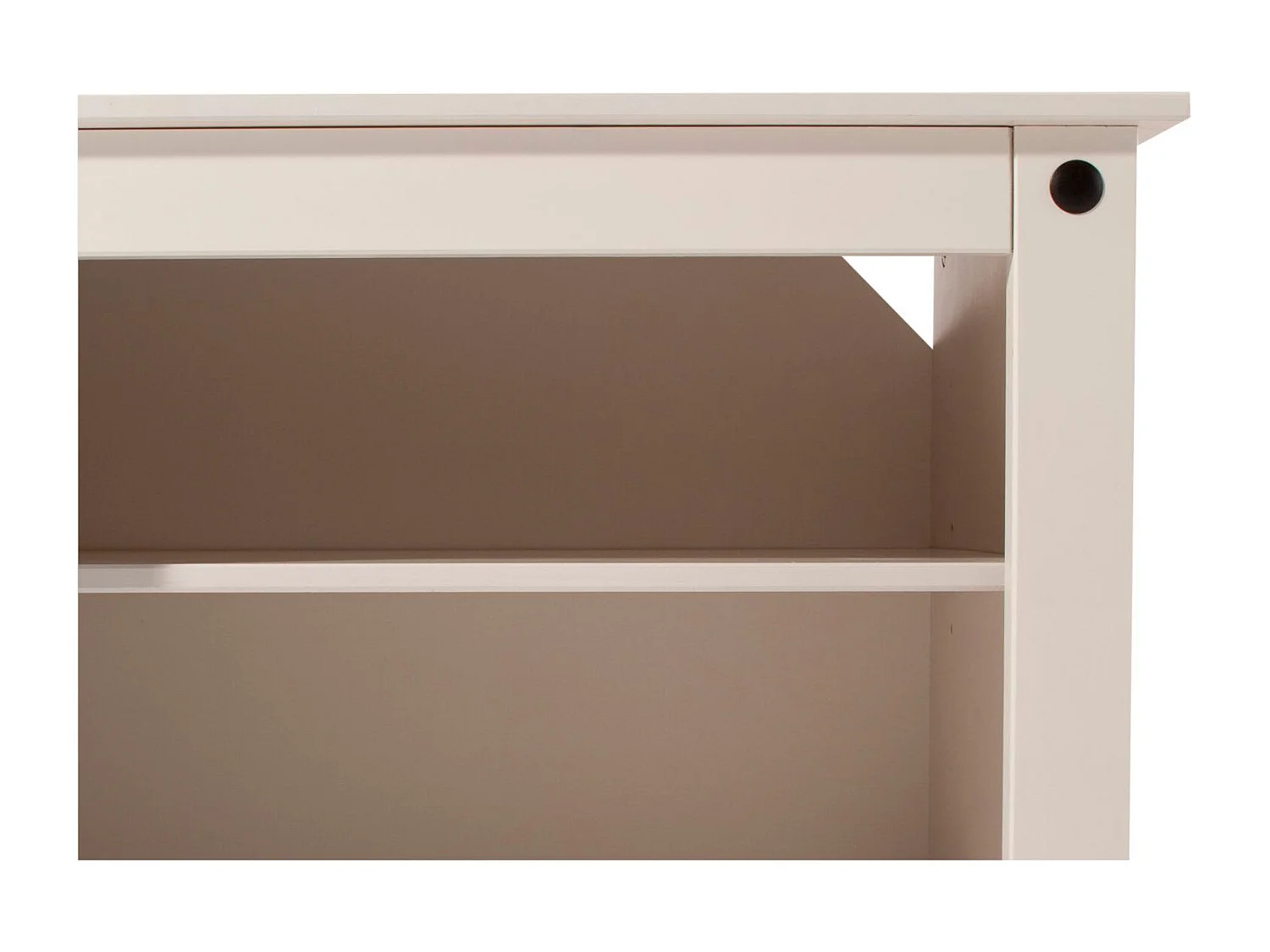 Mexico | Lowboard avec 2 tiroirs et 2 compartiments ouverts en pin blanc