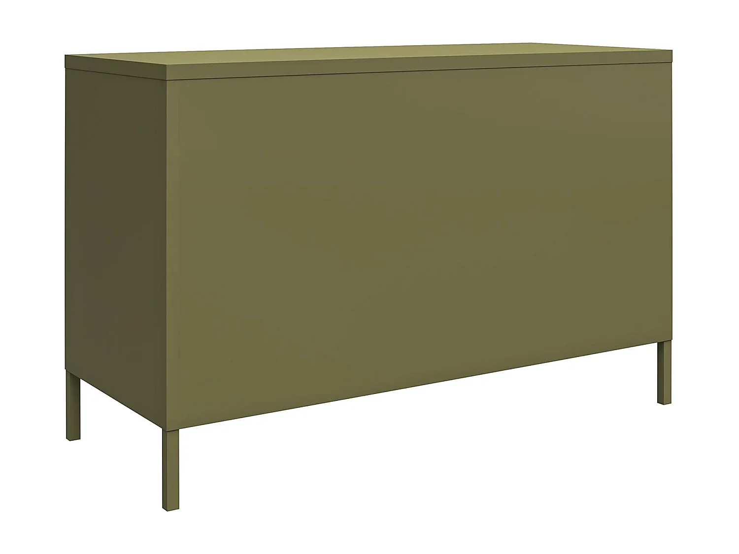Mueble con 2 puertas en metal verde oliva