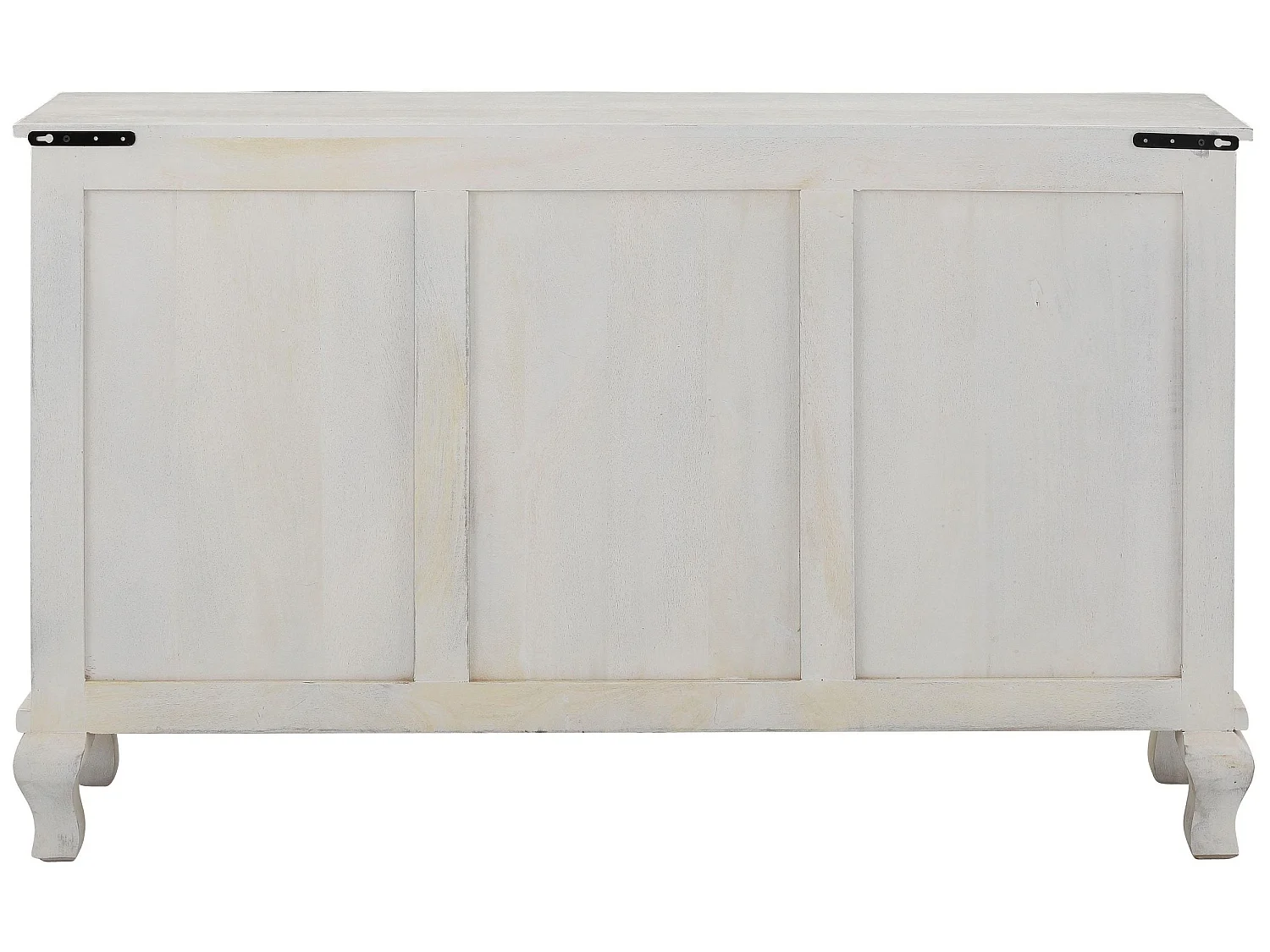 Rajat | Buffet avec 2 portes et 4 tiroirs en manguier blanc et gris