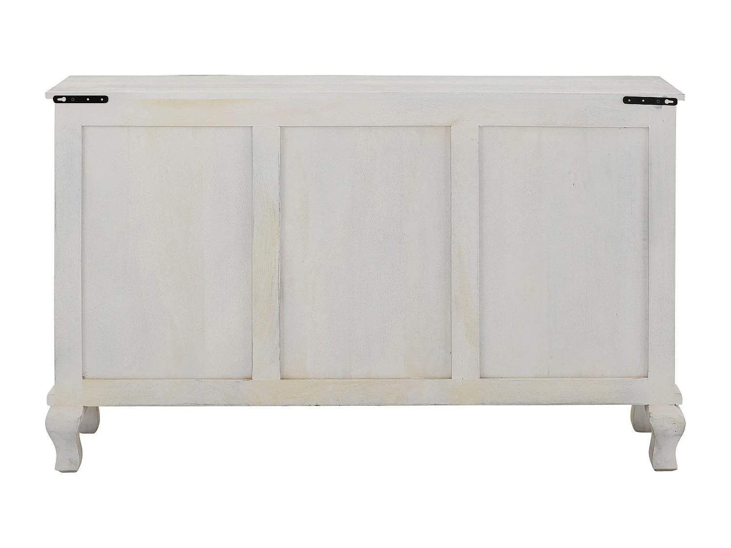 Rajat| Credenza con 2 ante e 4 cassetti in legno di mango bianco e grigio