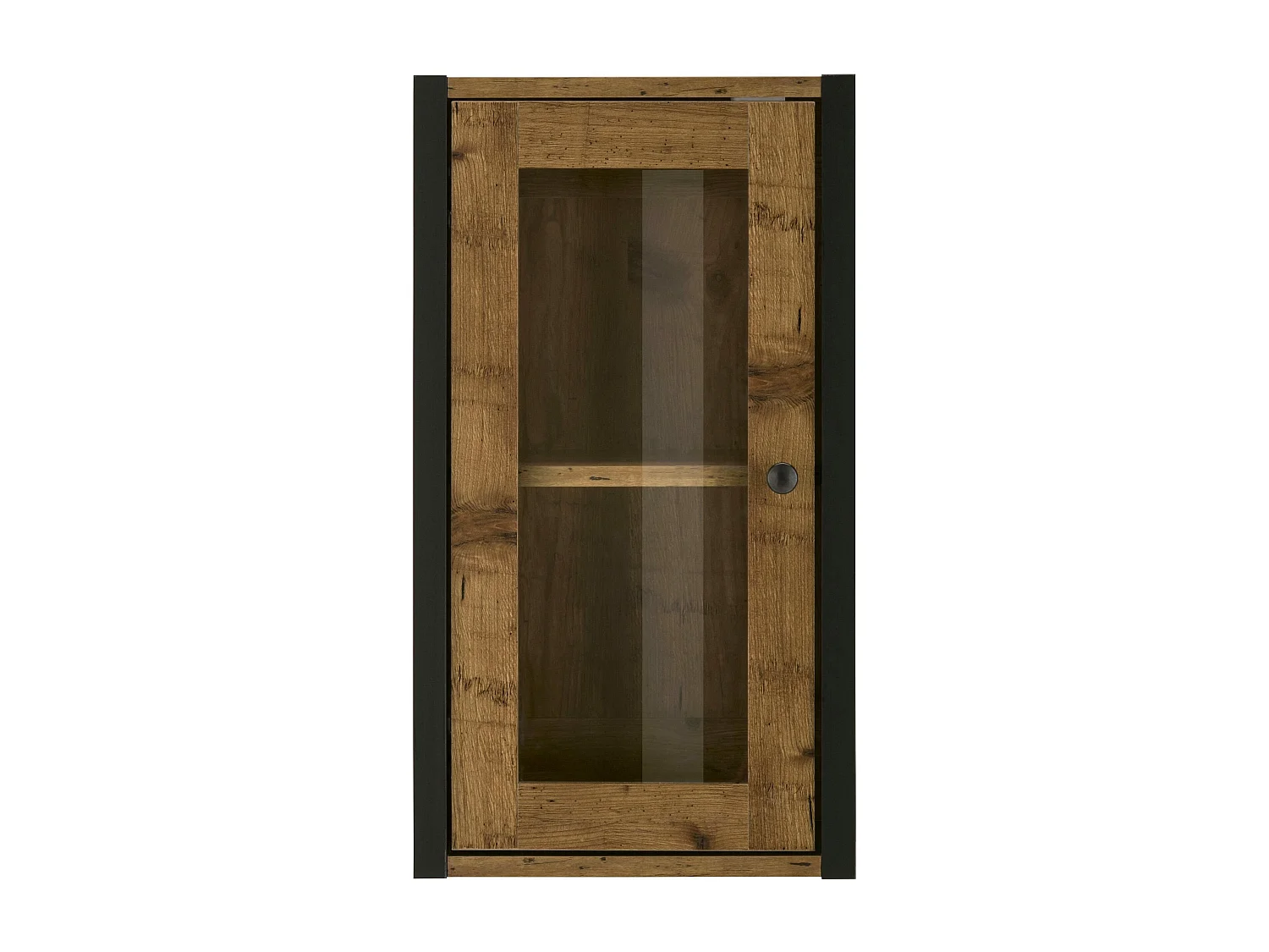 Mueble de pared+Puerta de vidrio en tablero aglomerado roble parcífico