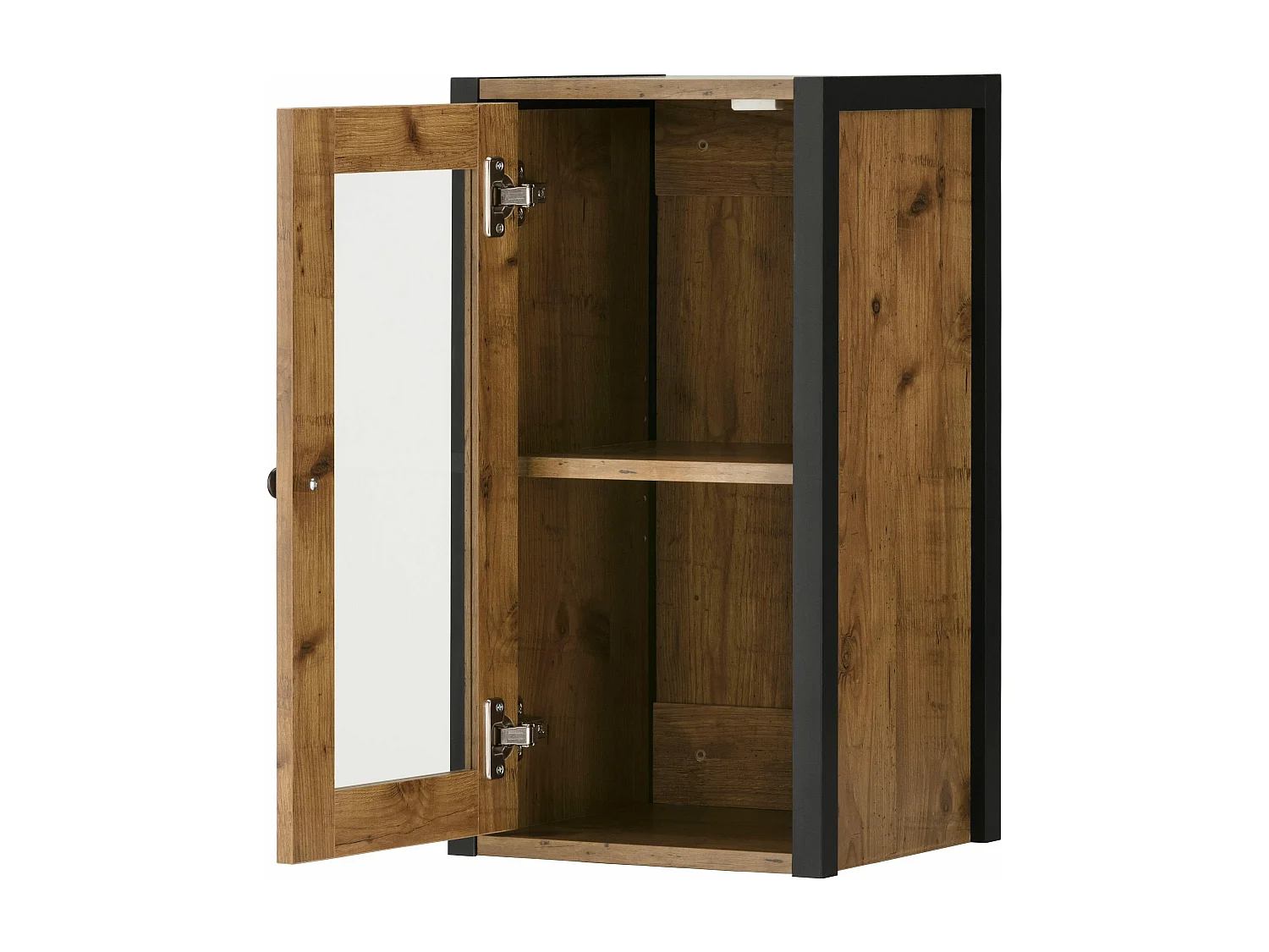 Mueble de pared+Puerta de vidrio en tablero aglomerado roble parcífico