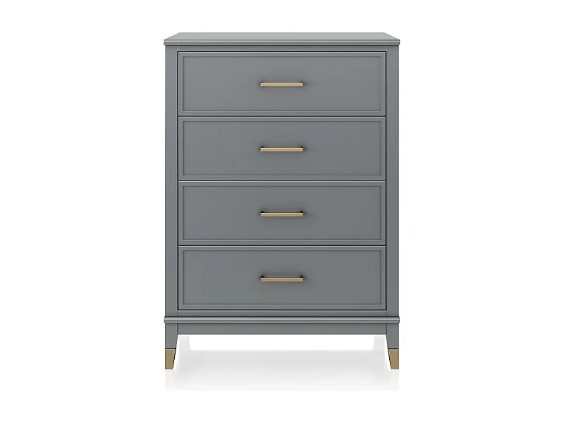 Westerleigh | Commode à 4 tiroirs en MDF gris graphite