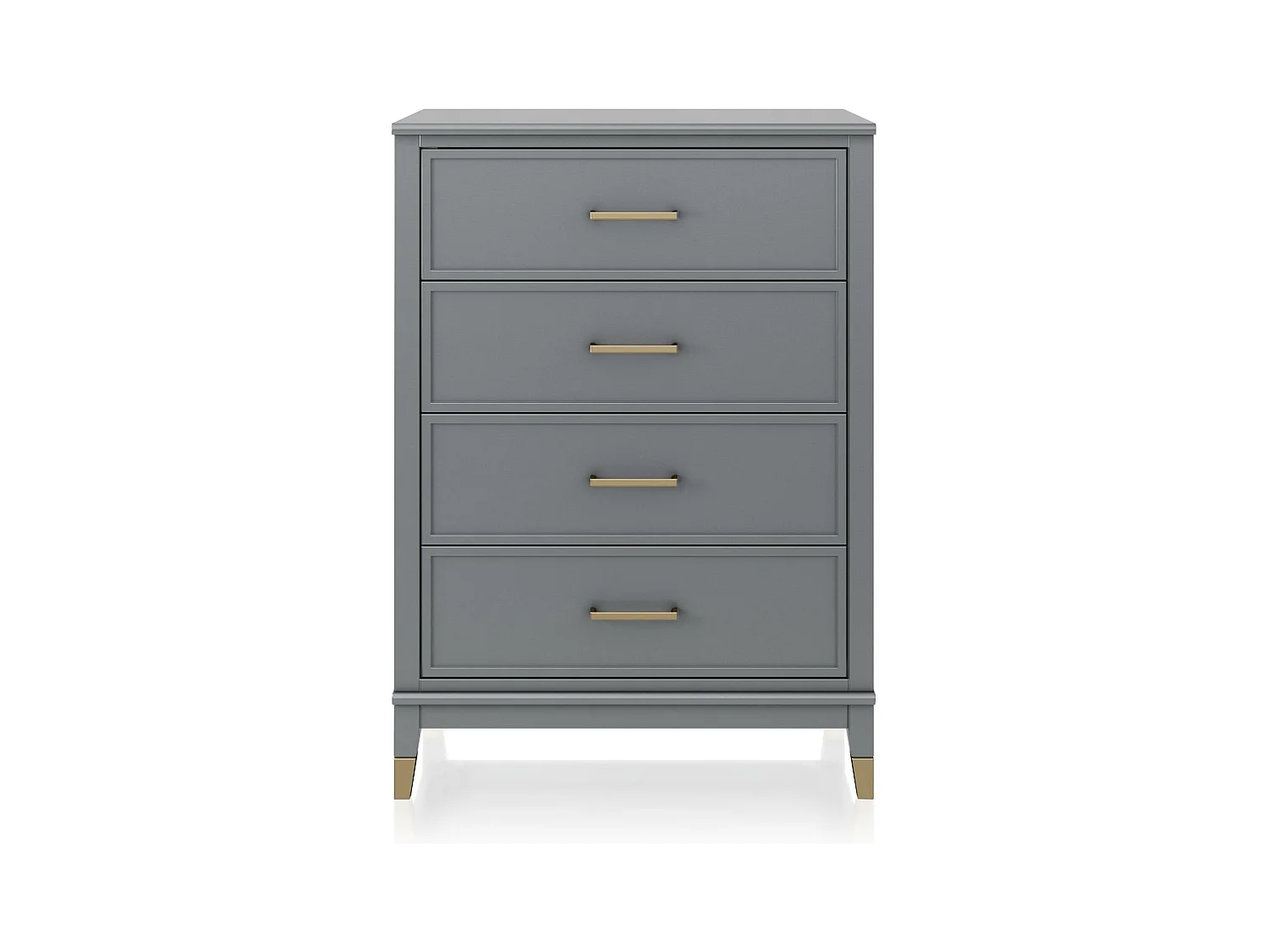 Westerleigh | Commode à 4 tiroirs en MDF gris graphite