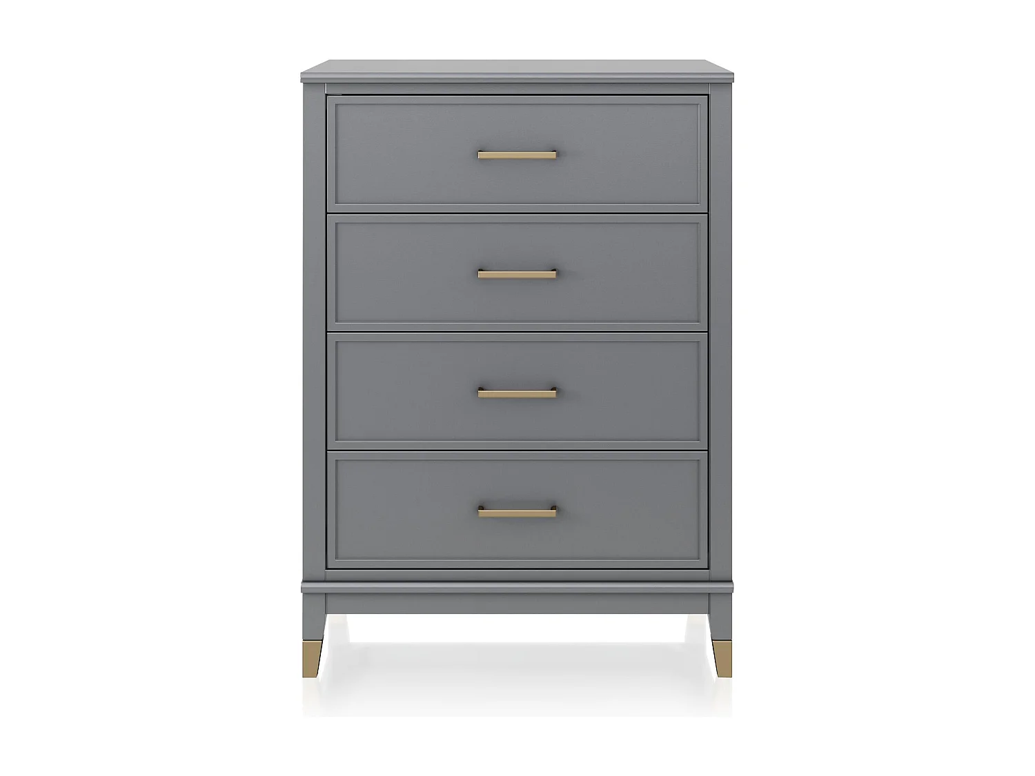 Westerleigh | Commode à 4 tiroirs en MDF gris graphite