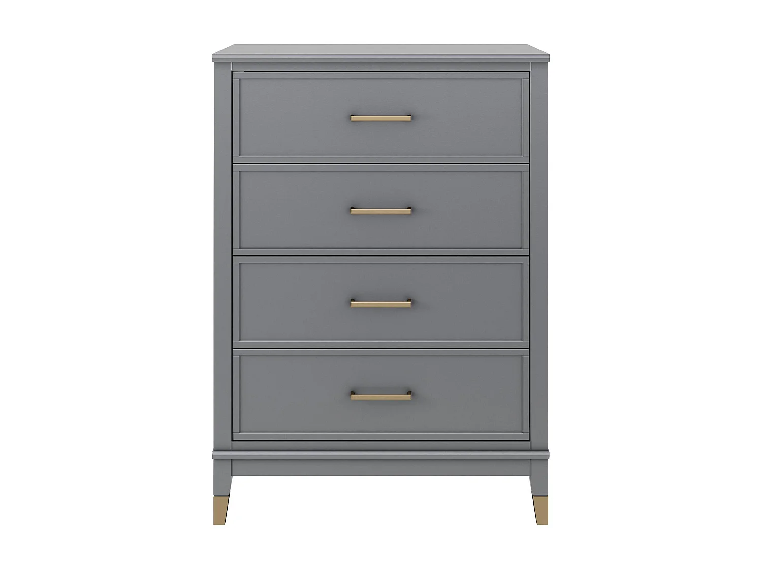 Westerleigh | Commode à 4 tiroirs en MDF gris graphite