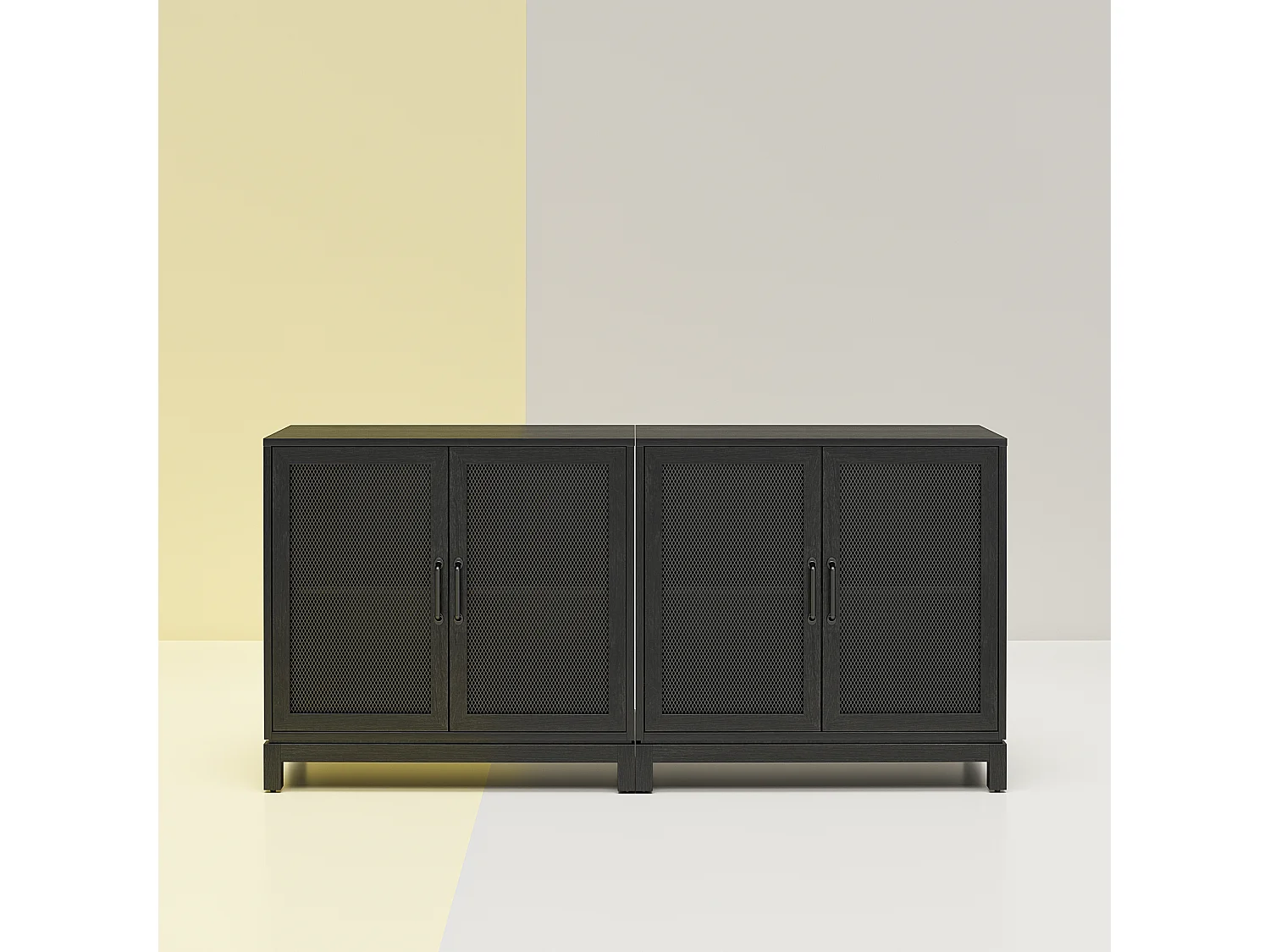 Tess | Armoire 2 portes en MDF chêne noir