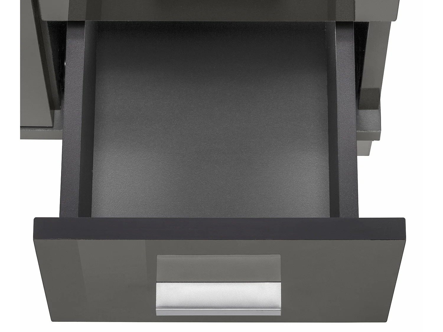 Mueble con 1 puerta y 2 cajones en MDF gris