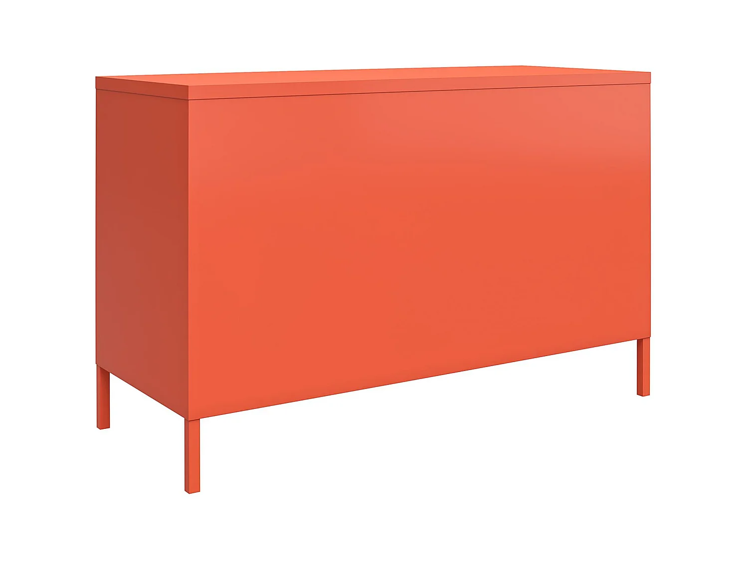 Cache | Armoire 2 portes en métal orange