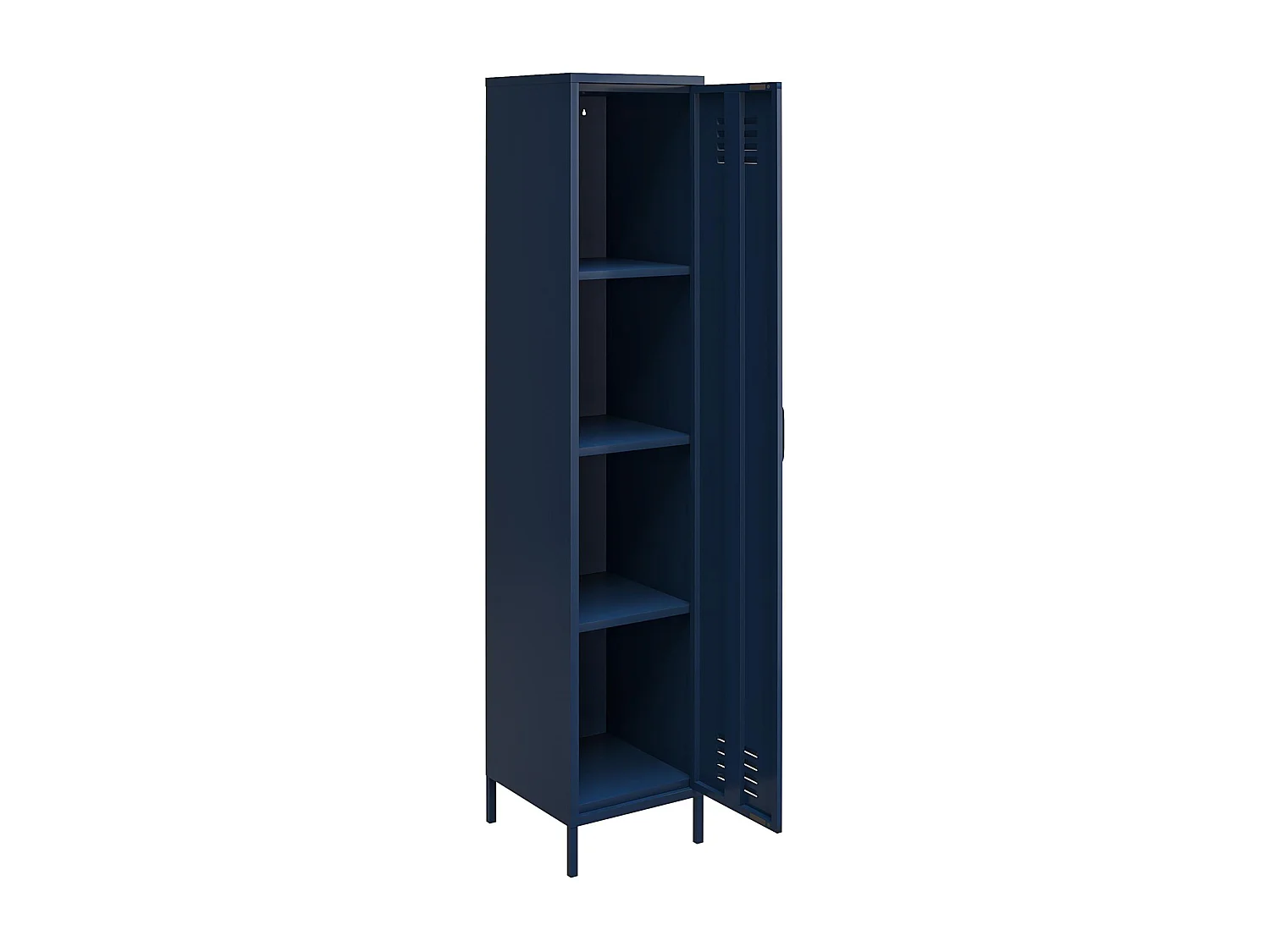 Mueble con 1 puerta en metal marino