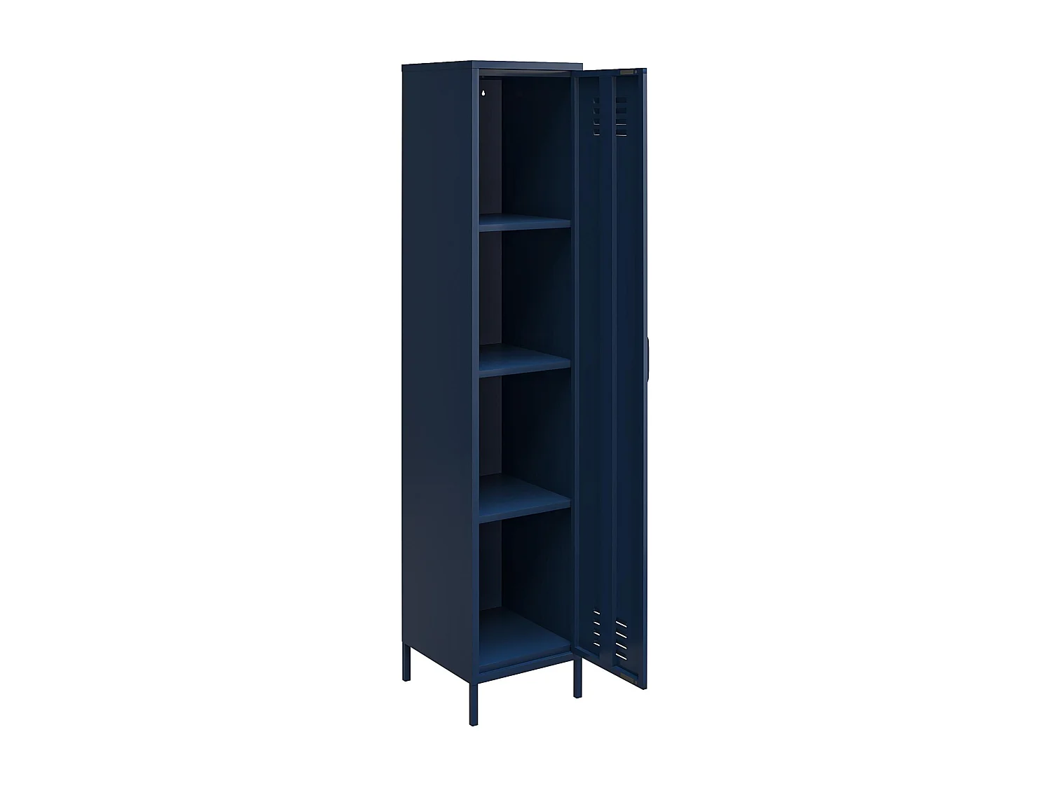 Mueble con 1 puerta en metal marino