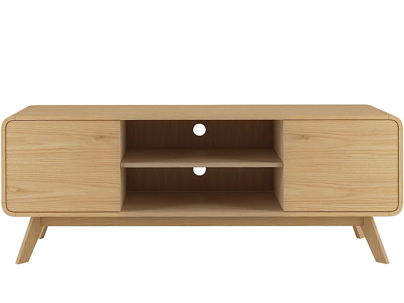 Cassie | Lowboard avec 2 portes en chêne partical