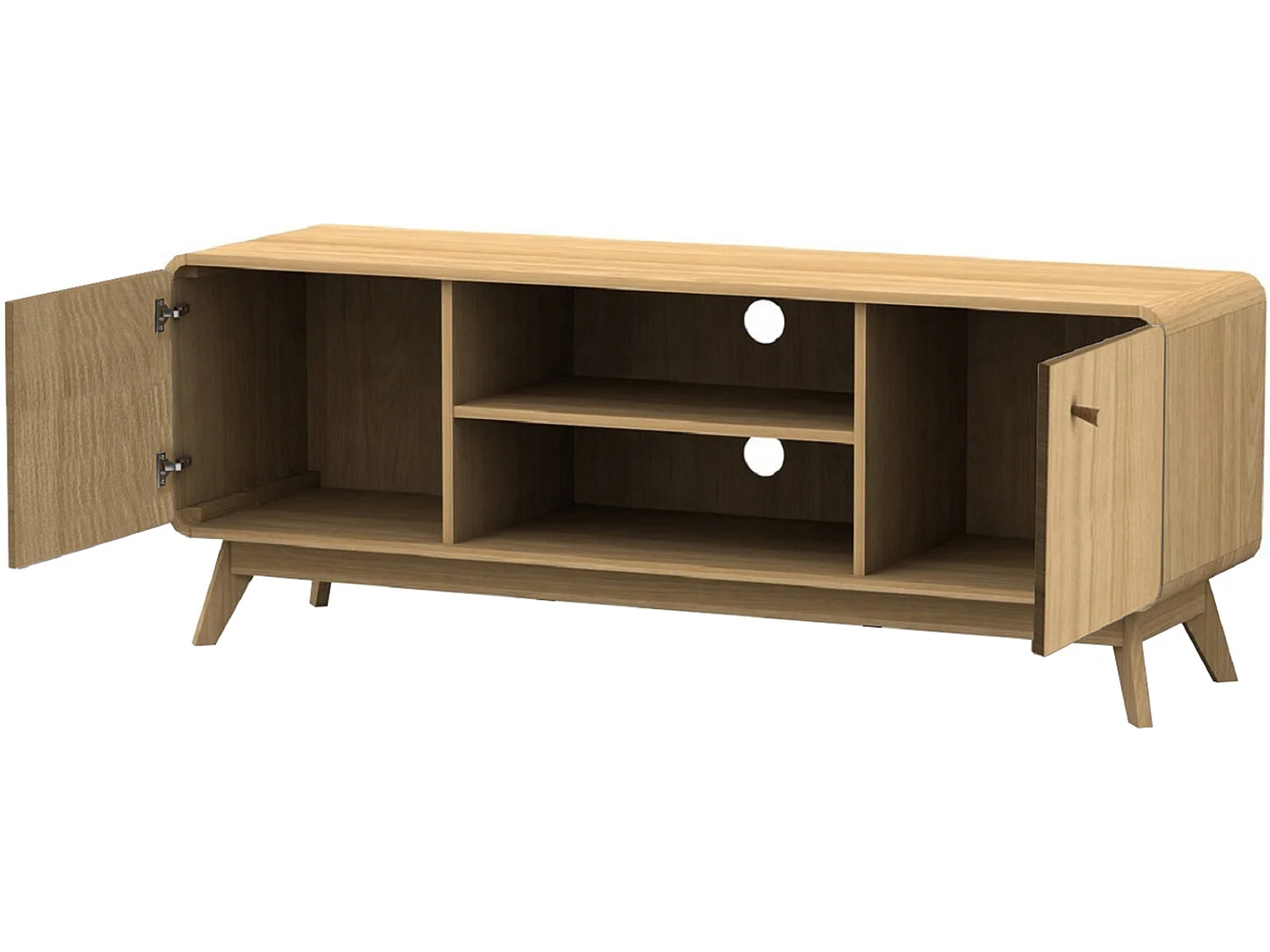 Cassie | Lowboard avec 2 portes en chêne partical