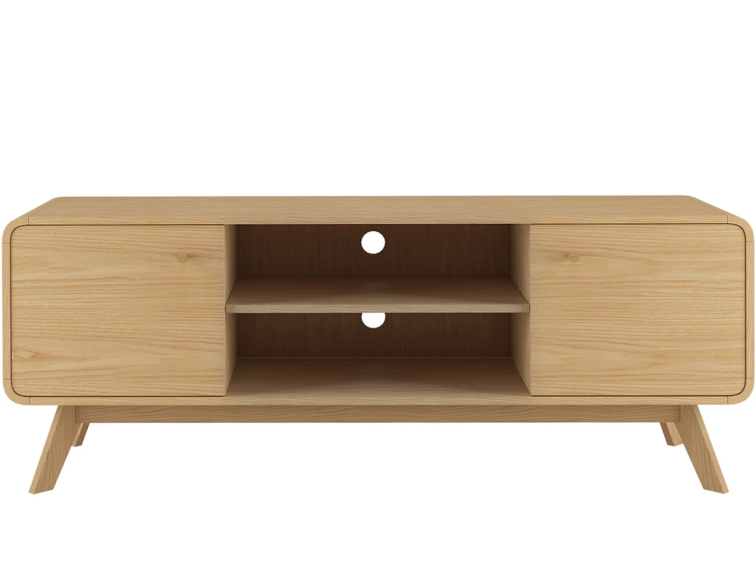 Cassie | Lowboard avec 2 portes en chêne partical