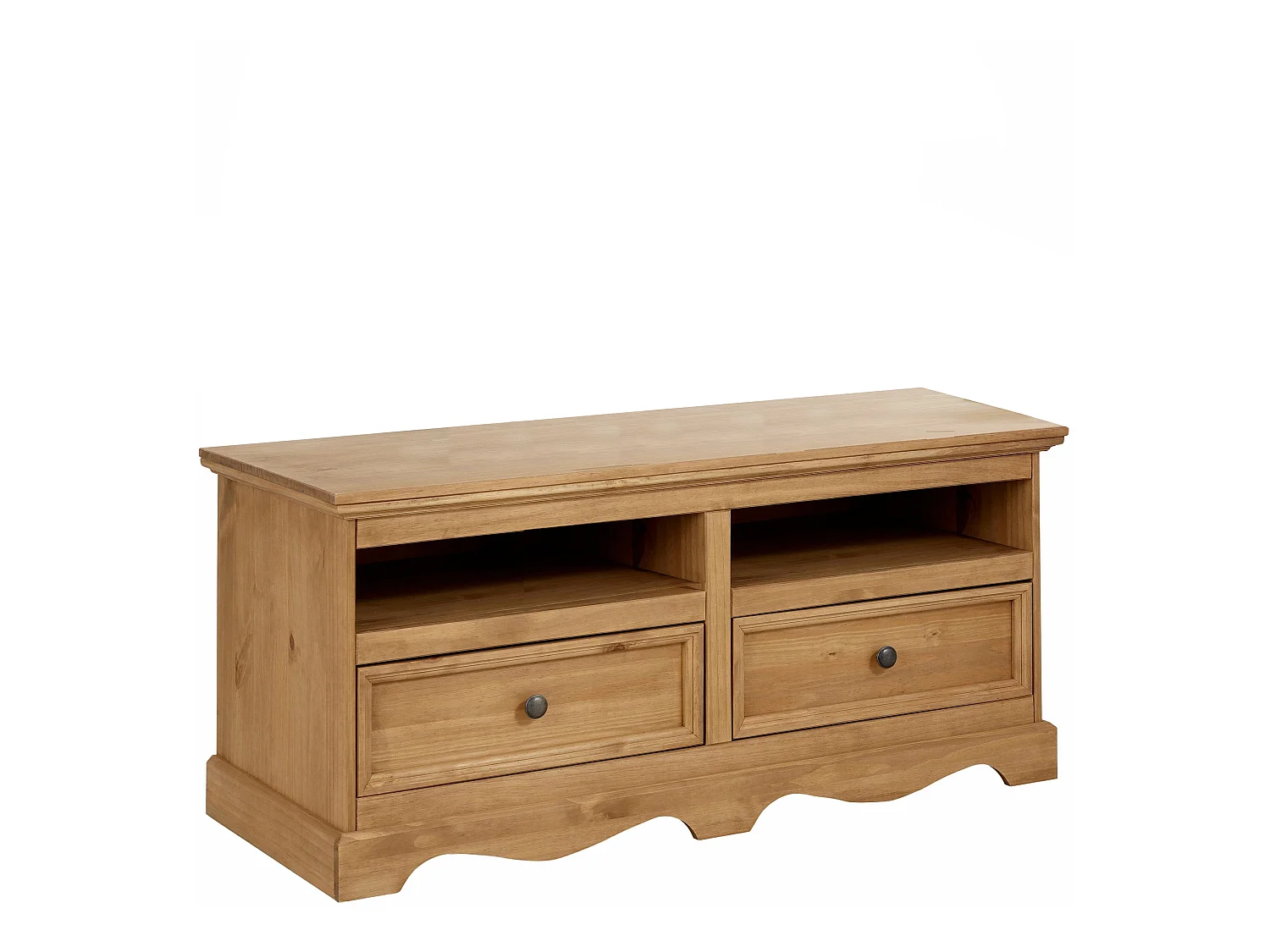 Melissa | Lowboard avec 2 tiroirs en pin nature