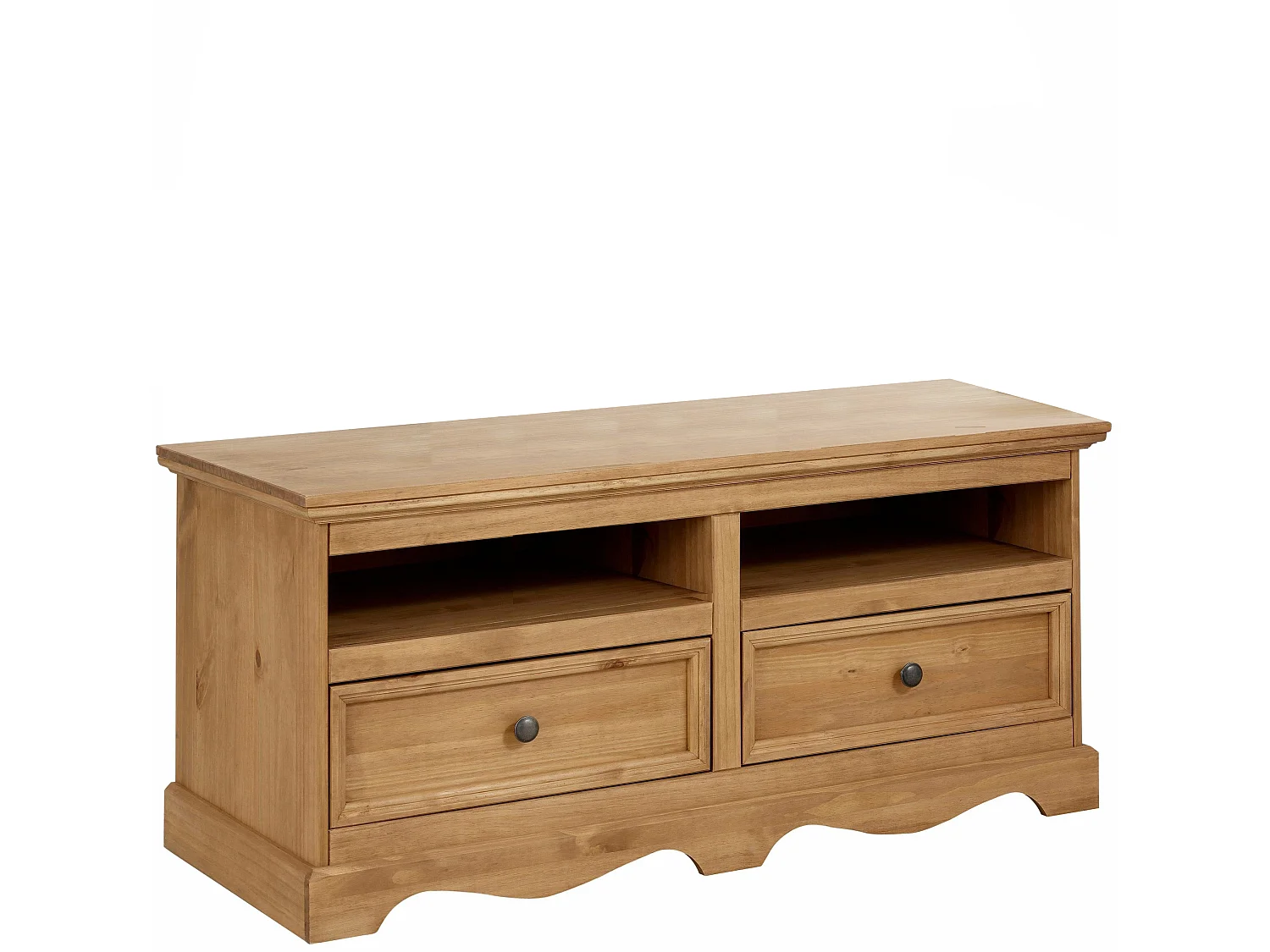 Melissa | Lowboard avec 2 tiroirs en pin nature