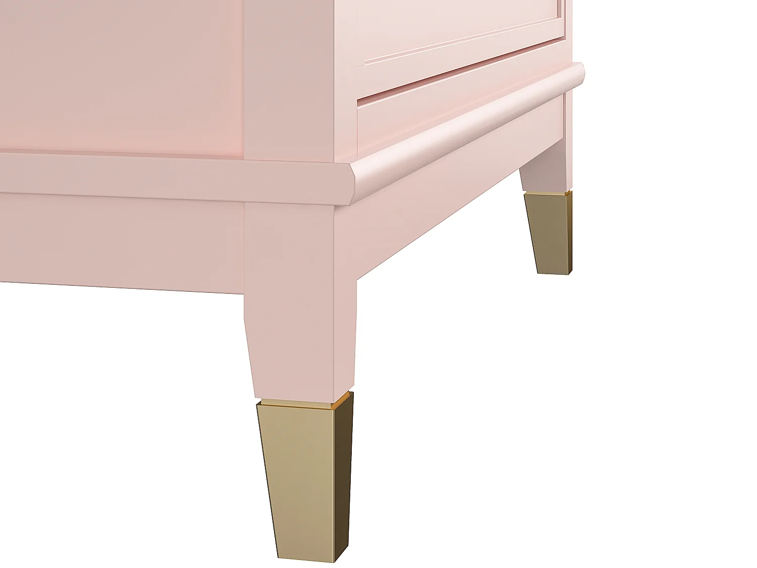 Comò con 4 cassetti in MDF rosa