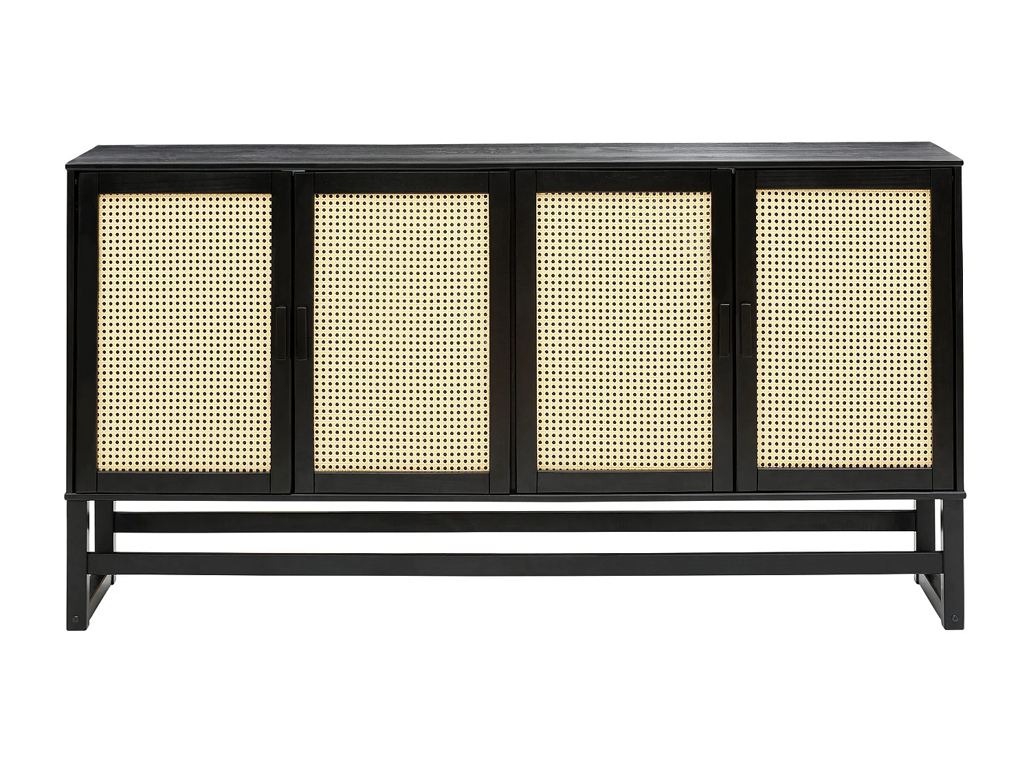 Jolene | Buffet 4 portes en pin expresso