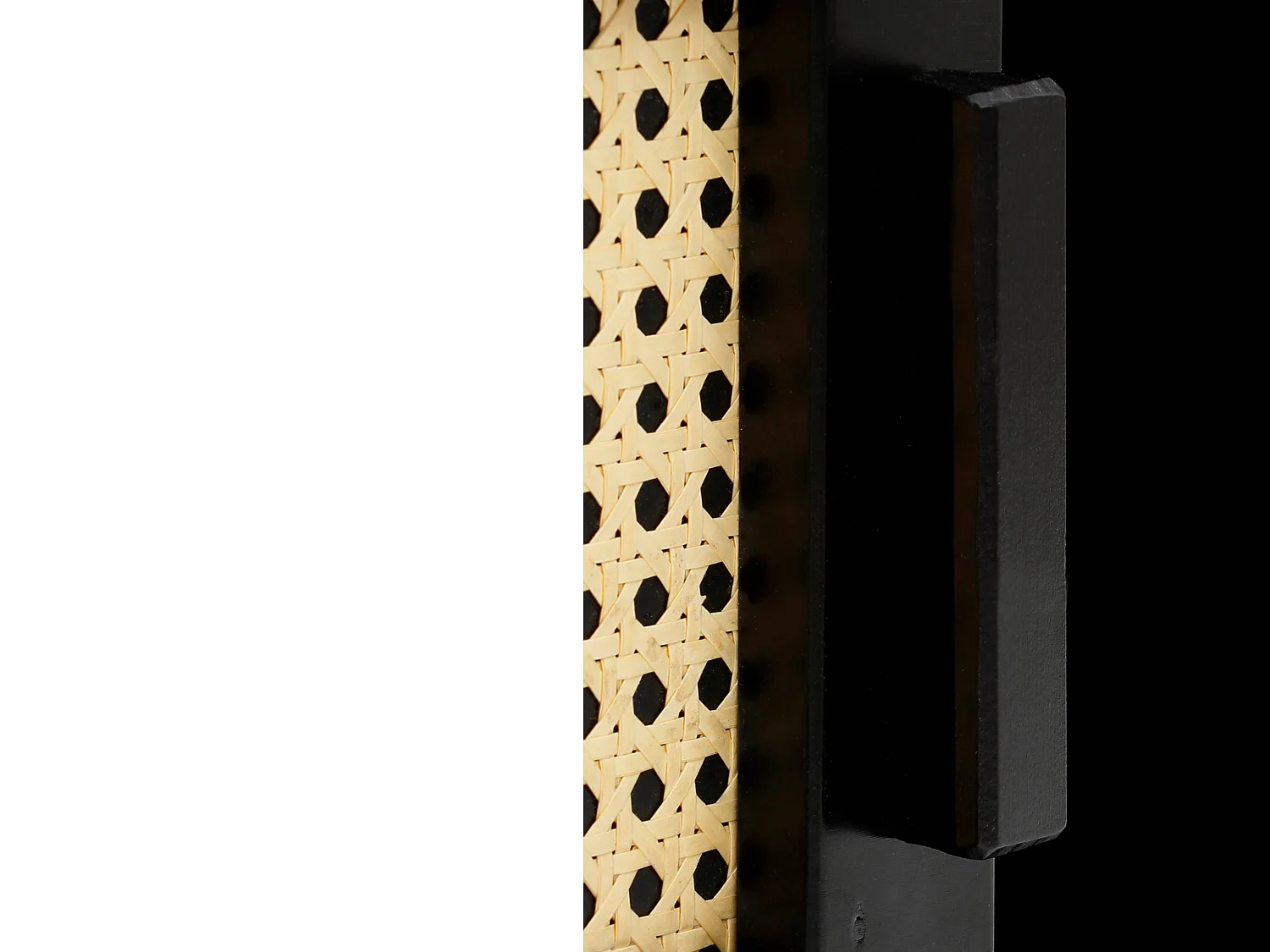 Jolene | Buffet 4 portes en pin expresso