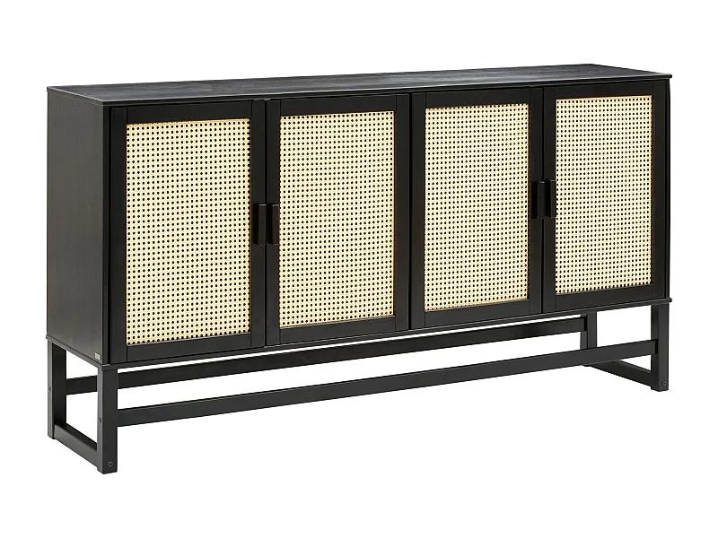 Jolene | Buffet 4 portes en pin expresso