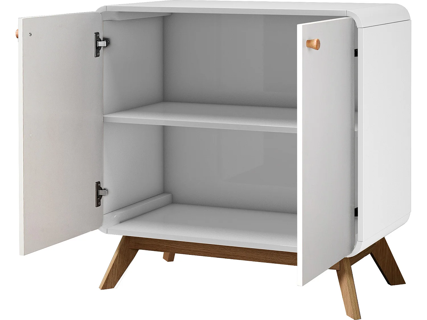 Cassie | Armoire 2 portes en panneau de particules blanc