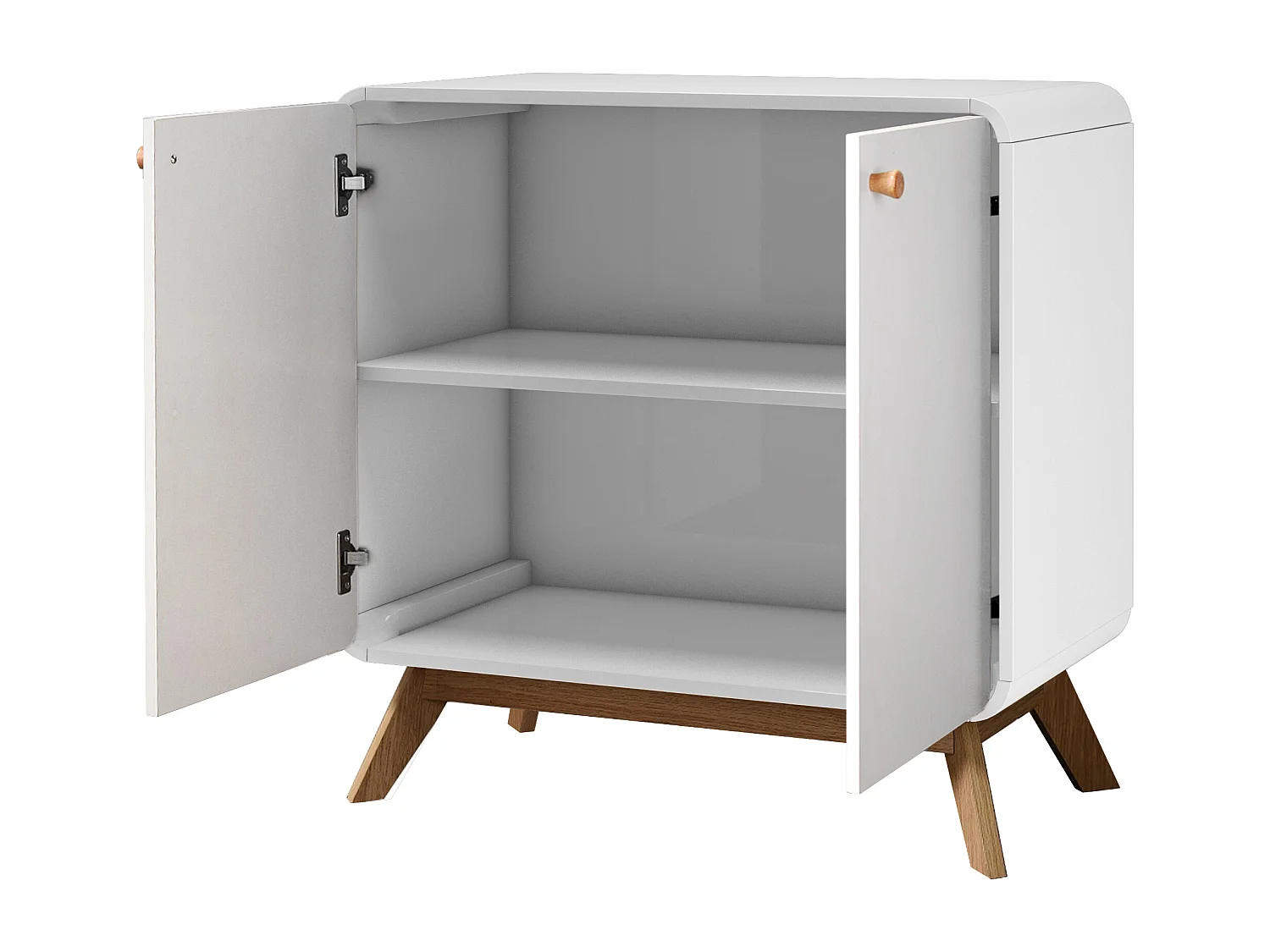 Cassie | Armoire 2 portes en panneau de particules blanc