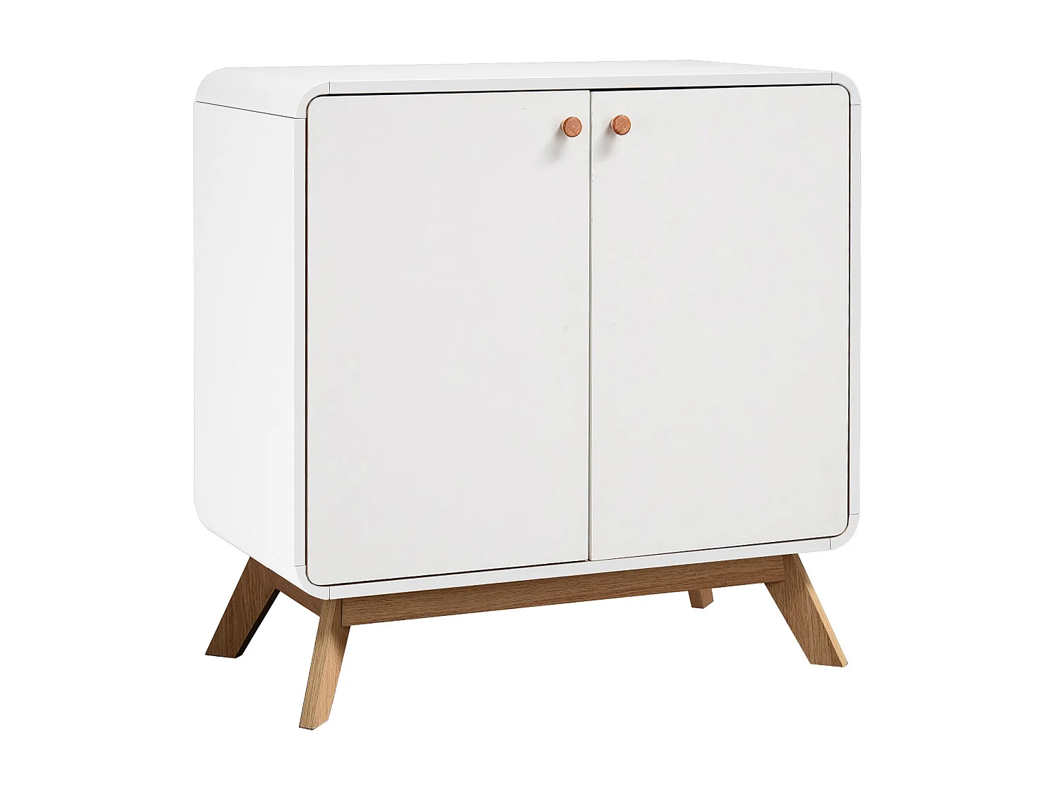 Cassie | Armoire 2 portes en panneau de particules blanc