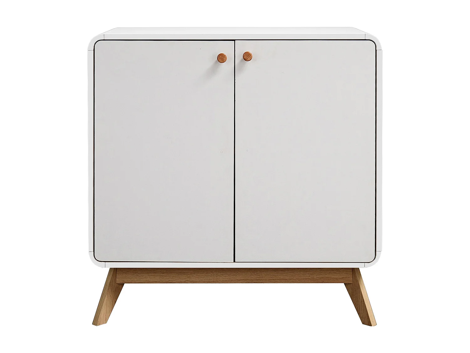 Cassie | Armoire 2 portes en panneau de particules blanc