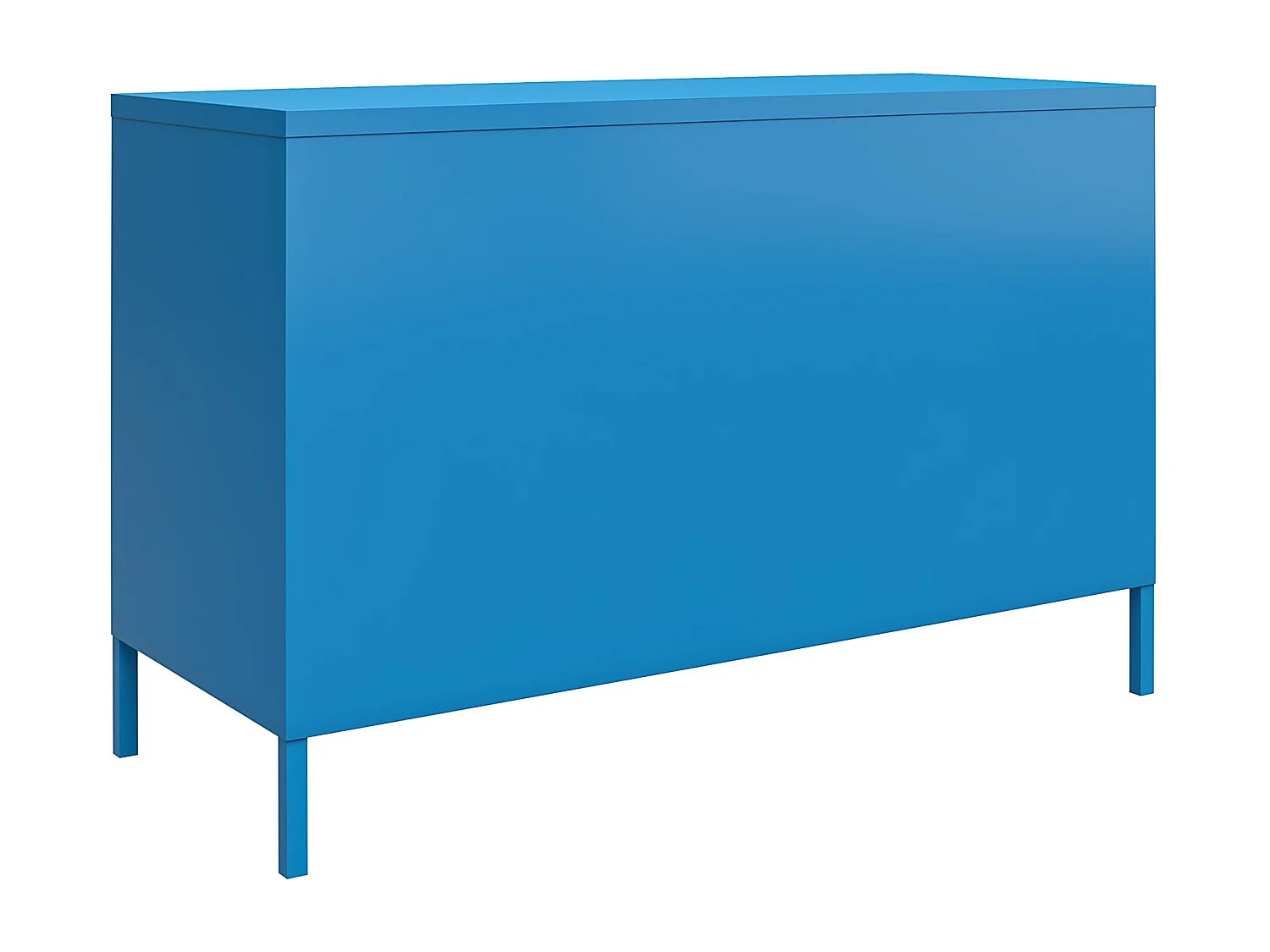 Mueble con 2 puertas en metal azul