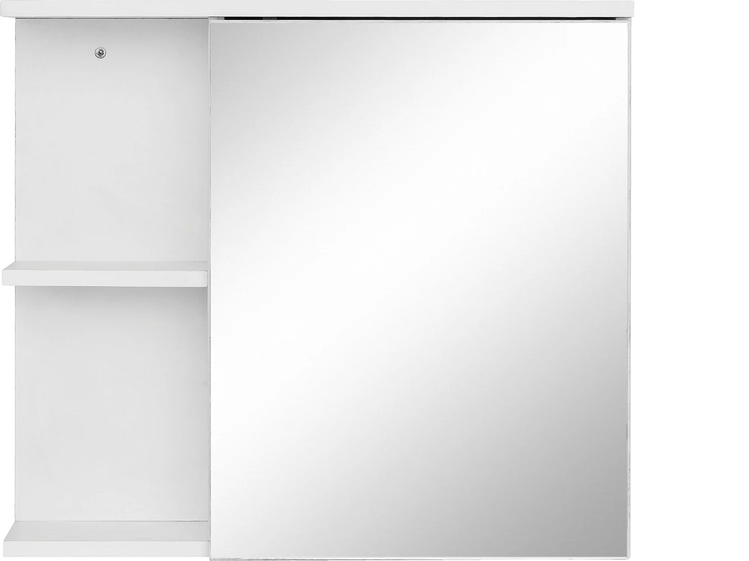 Mirza | Armoire avec 1 porte et 1 étagère en panneaux de particules et verre