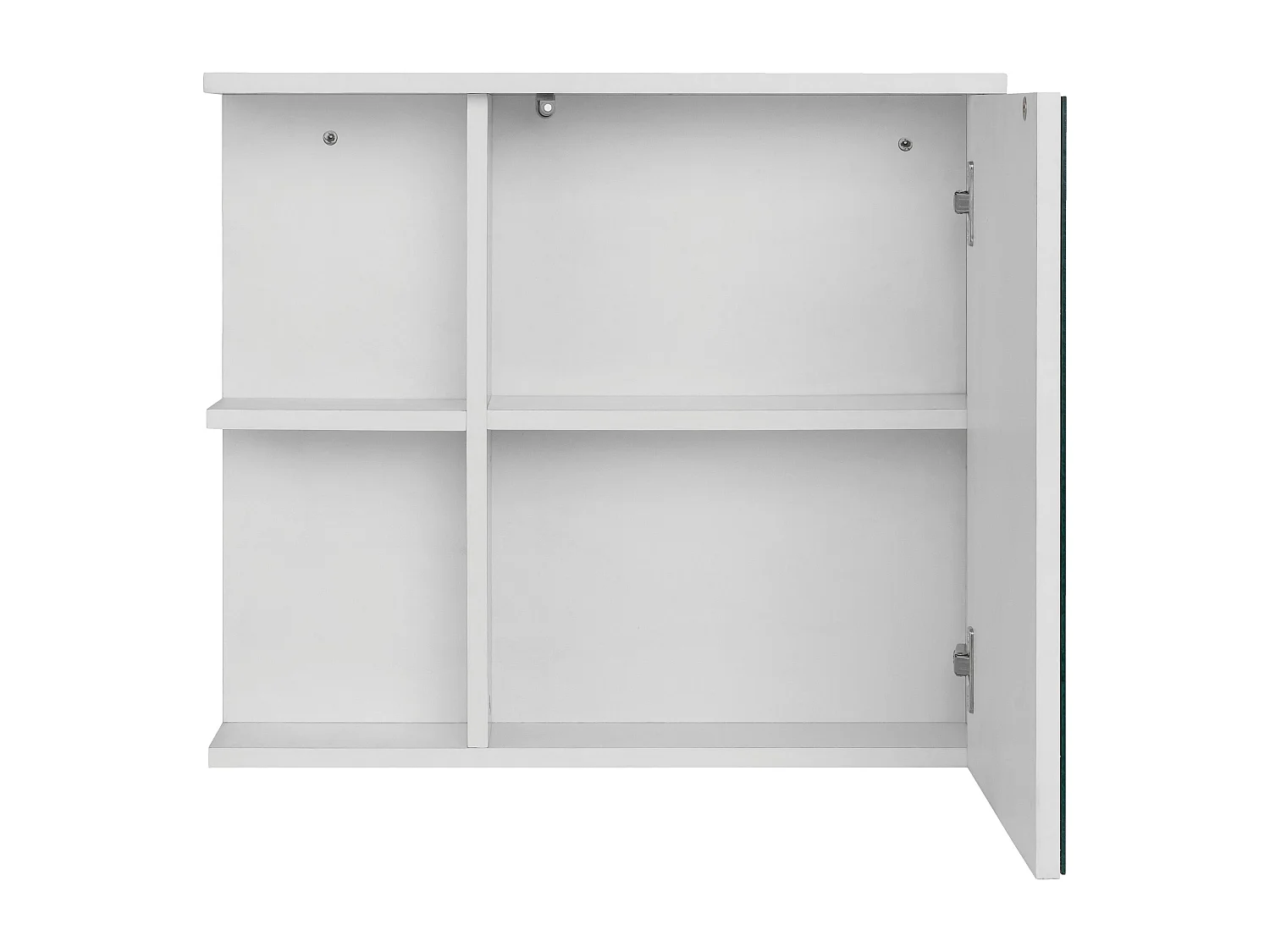 Mirza | Armoire avec 1 porte et 1 étagère en panneaux de particules et verre