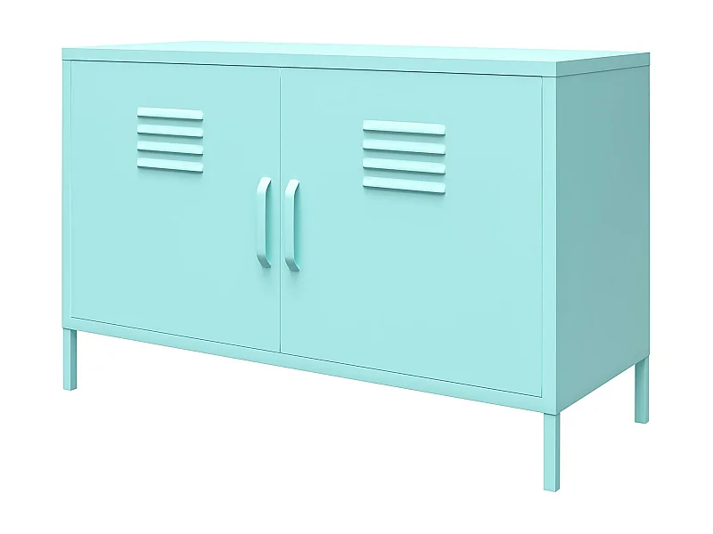 Cache| Armadio a 2 ante in metallo color menta