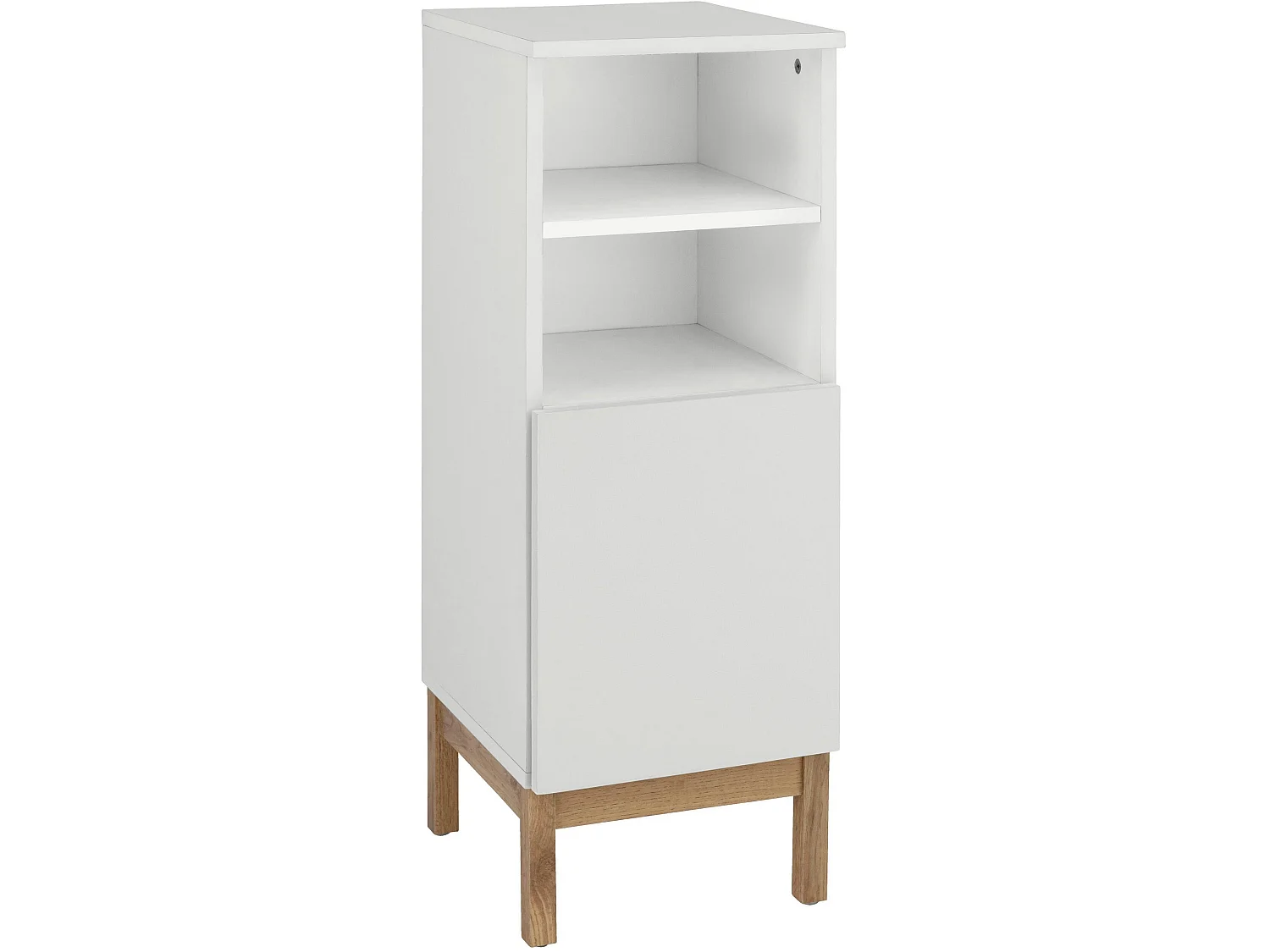 Mueble con 1 puerta en aglomerado blanco
